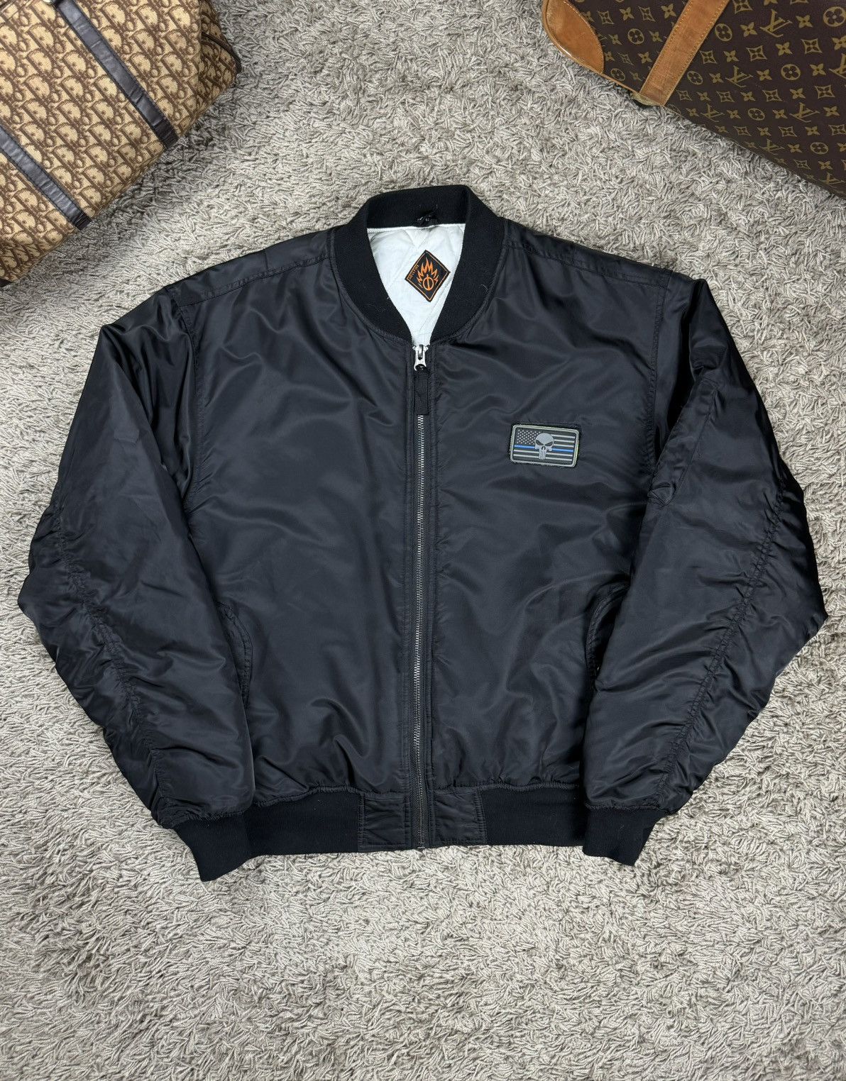 Vintage Vintage bomber jacket Hellfire original retro casual item Size US XXL / EU 58 / 5 - 1 Thumbnail