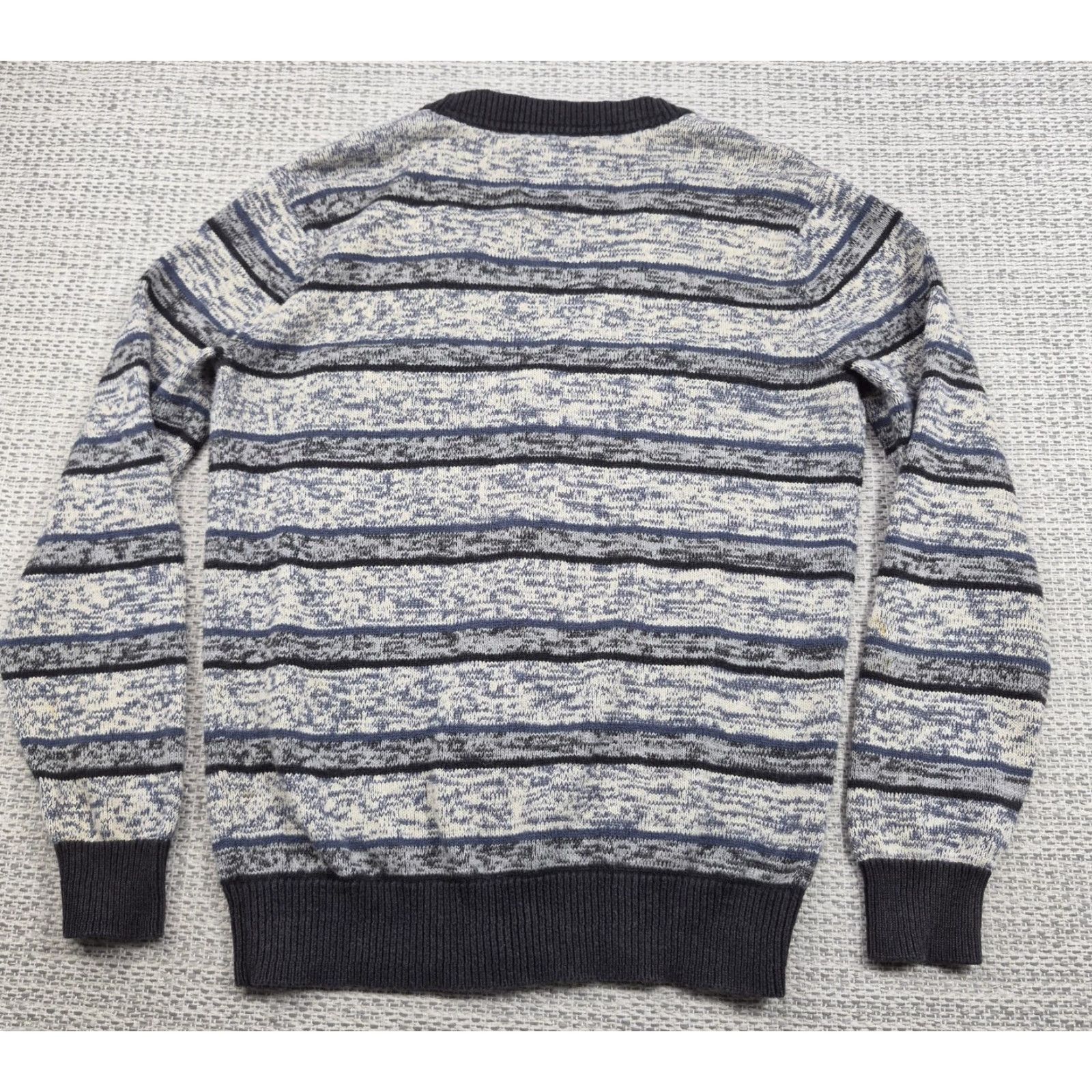 Levi's VINTAGE Levi's Cardigan Sweater Mens M Gray Striped Chest Pockets Button Up Knit 90s Casual Size US M / EU 48-50 / 2 - 7 Thumbnail