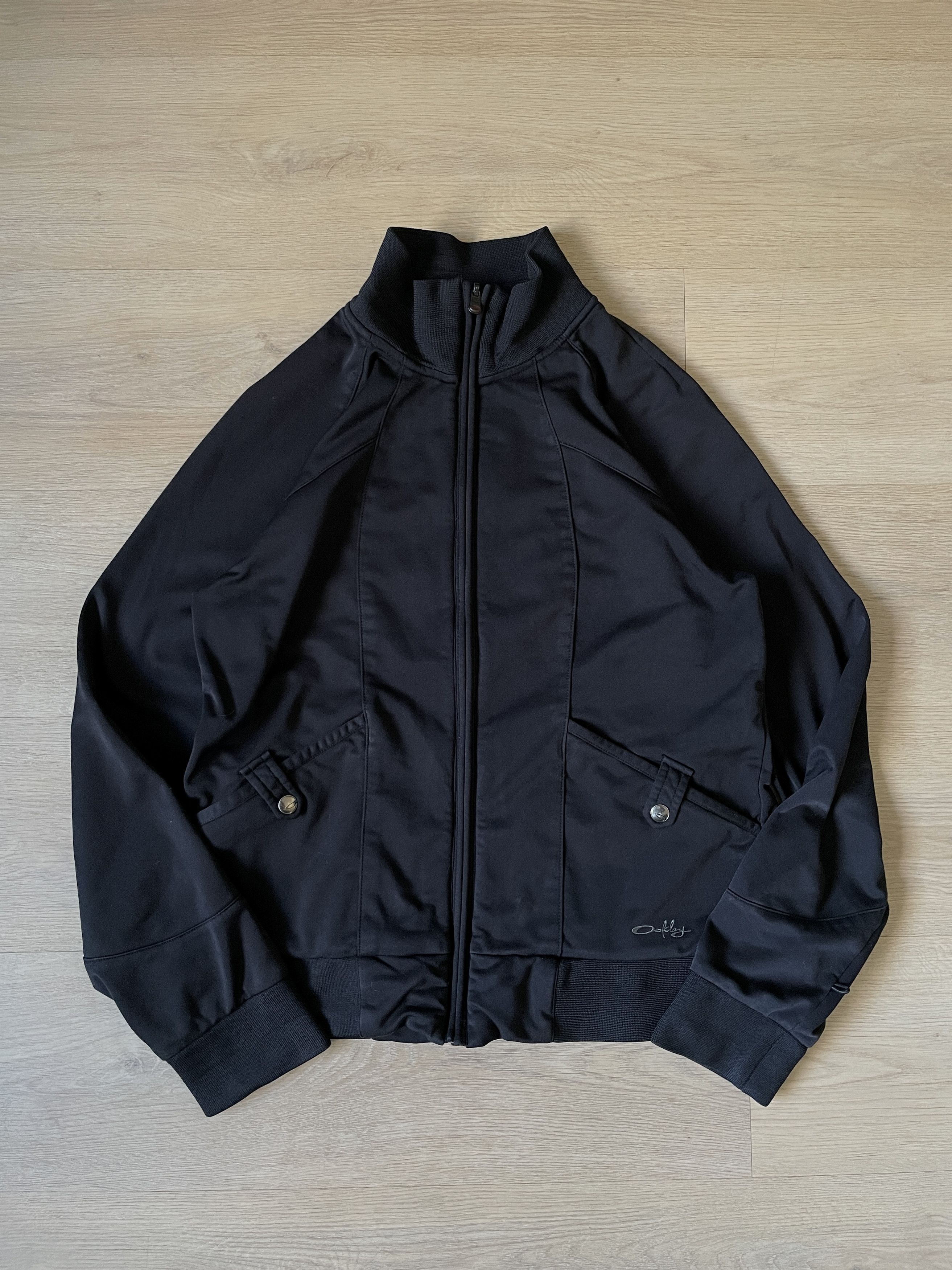 Oakley 2000s Oakley Zip Up Mockneck Sweatshirt Size US L / EU 52-54 / 3 - 1 Thumbnail