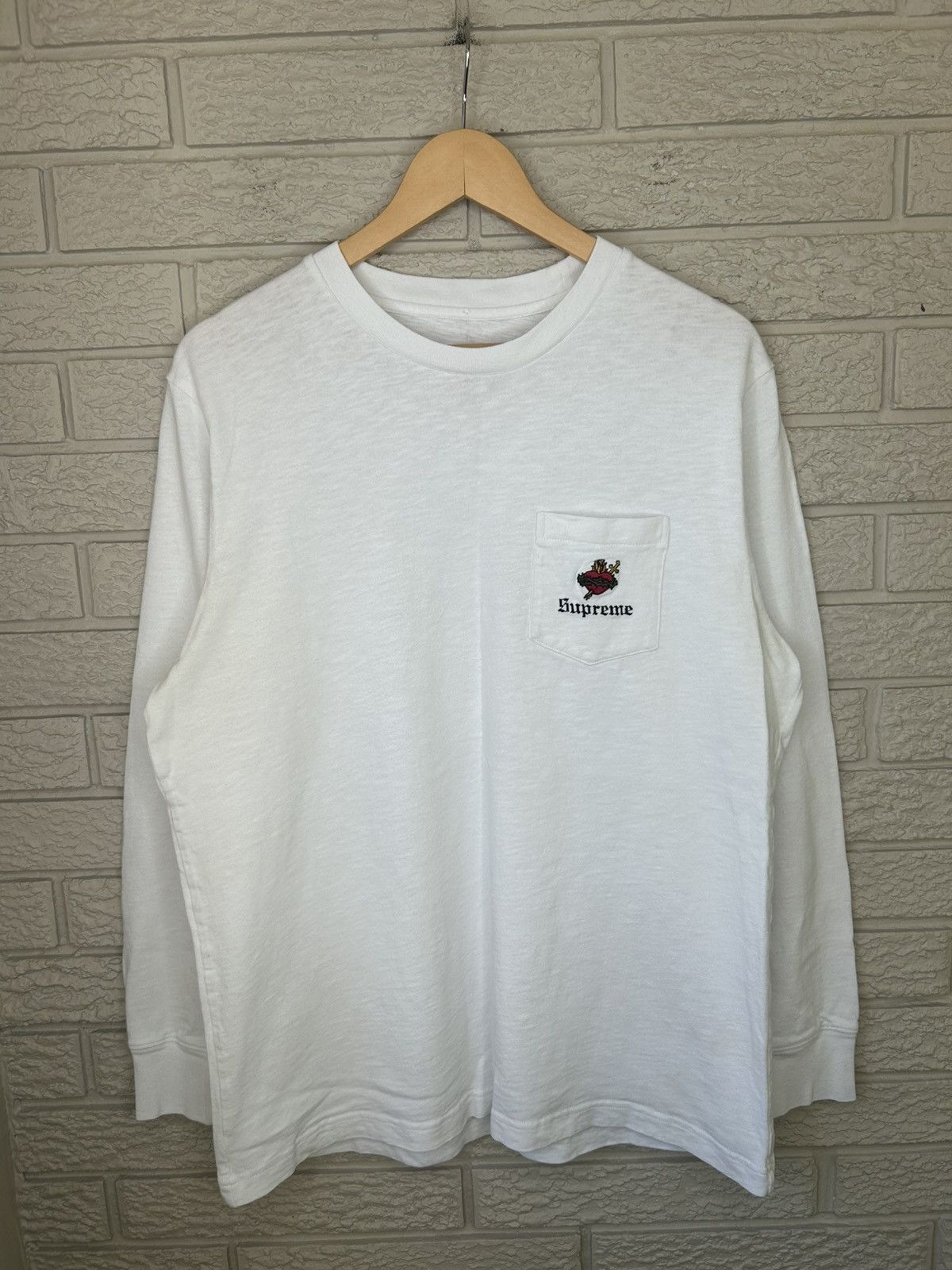 Supreme Supreme sacred Heart waffle long sleeve | Grailed