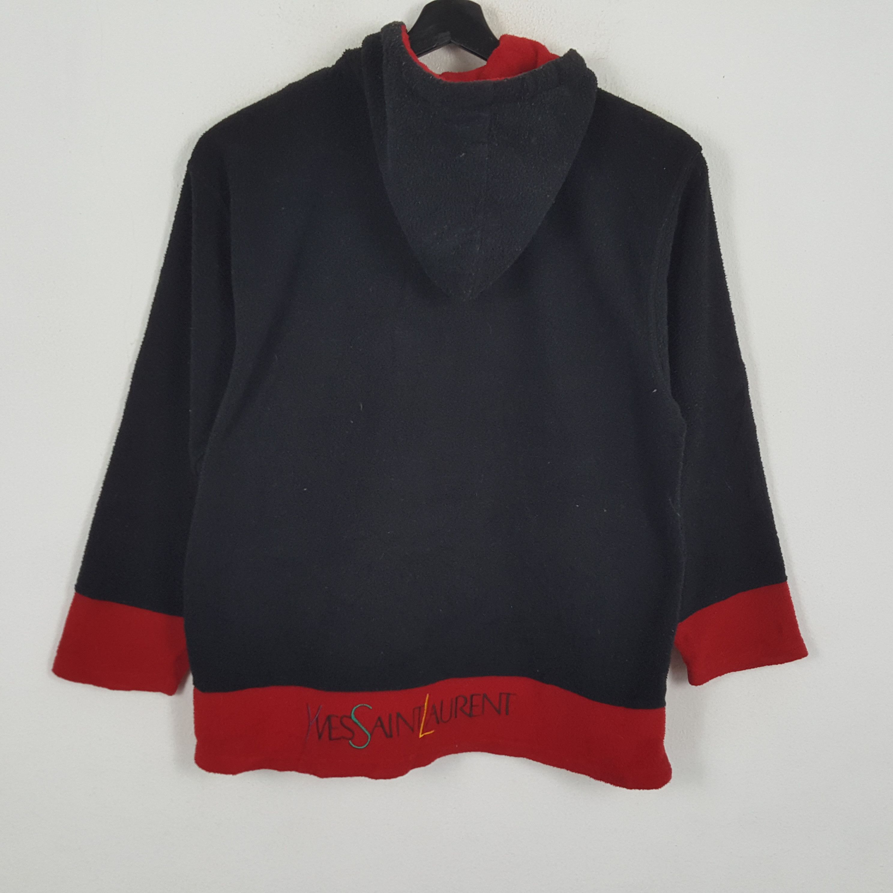 Vintage YVES SAINT LAURENT Logo Spellout Design Zipper Hoodies Size US M / EU 48-50 / 2 - 3 Thumbnail