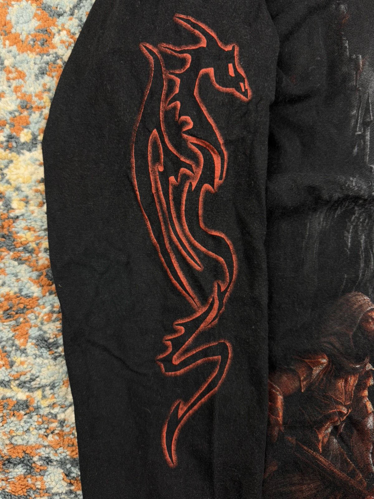 Other × Vintage Vintage 00s Spiral fire dragon tribal all over print ls tee Size US M / EU 48-50 / 2 - 7 Thumbnail