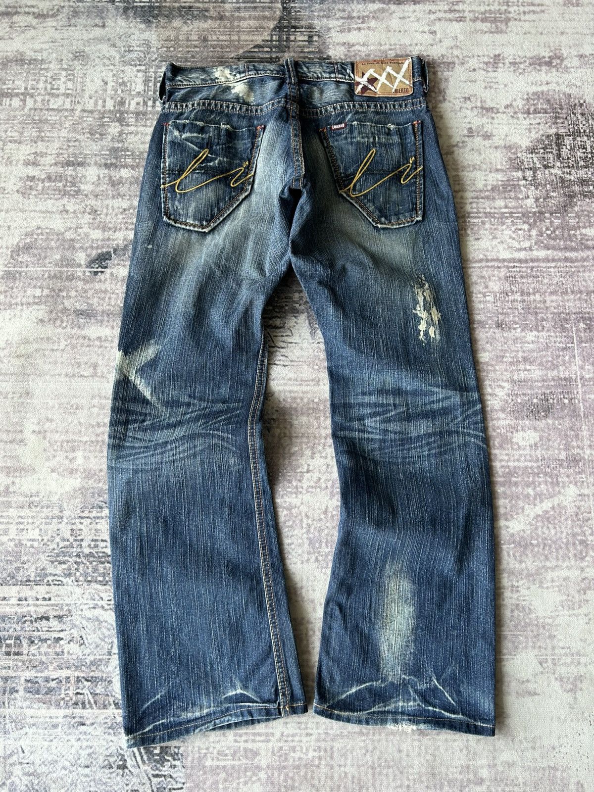 If Six Was Nine Flared Painter Style Liberto Jeans Size US 32 / EU 48 - 2 Thumbnail