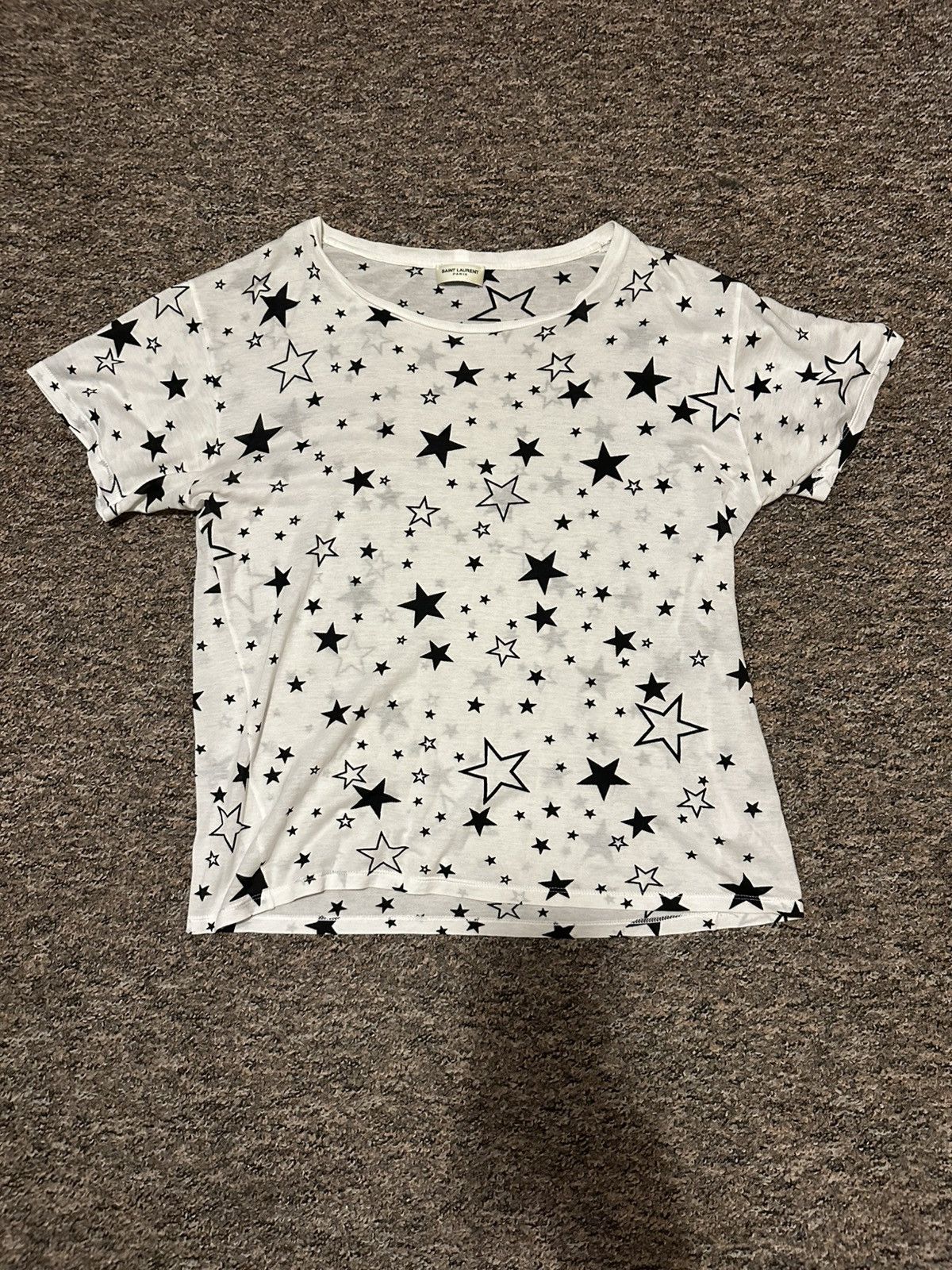Saint laurent star baby tee 2014
