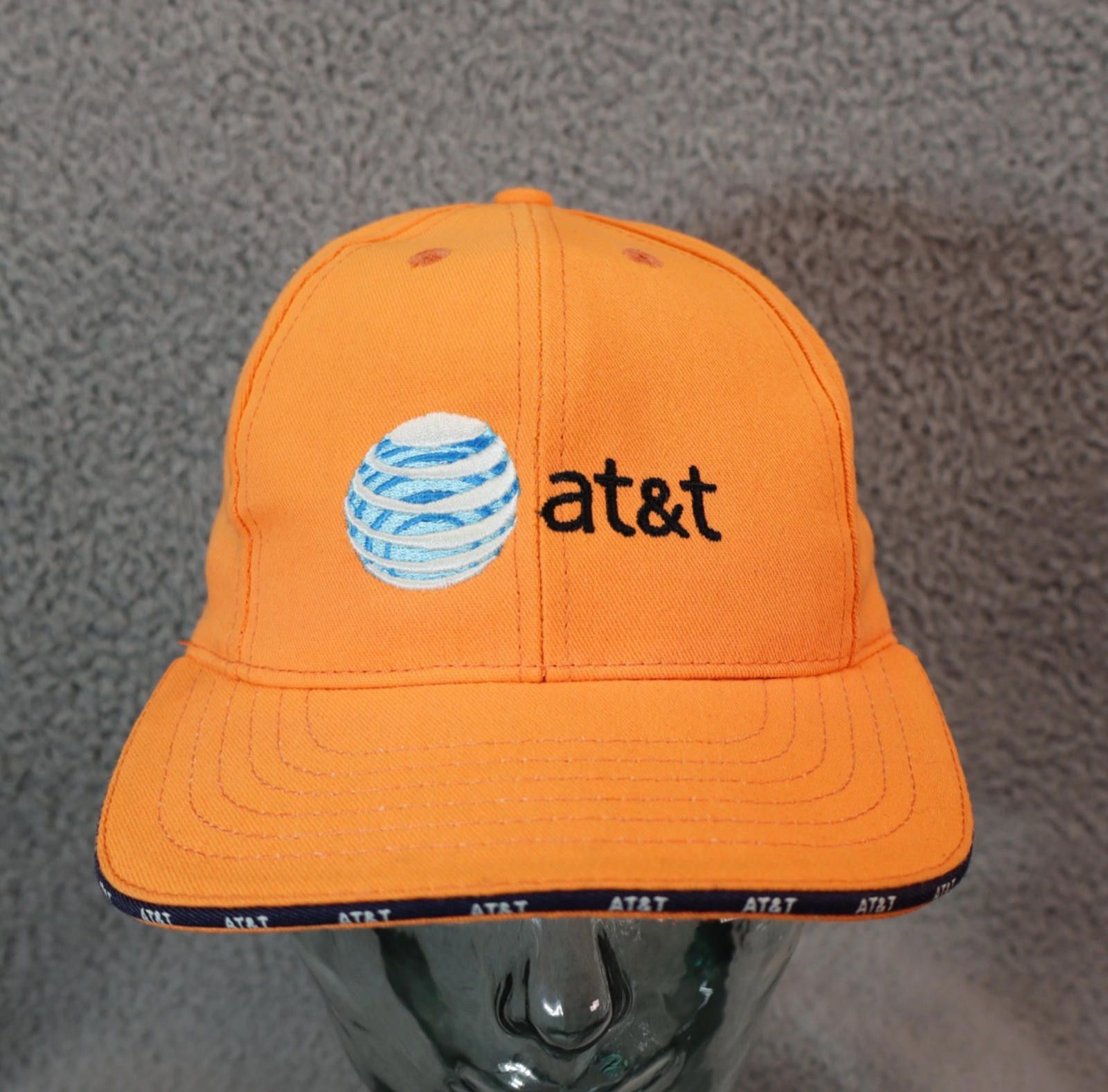 Other AT&T Ball Cap Work Uniform Orange Hat Promo Employee Flex Size ONE SIZE - 2 Thumbnail