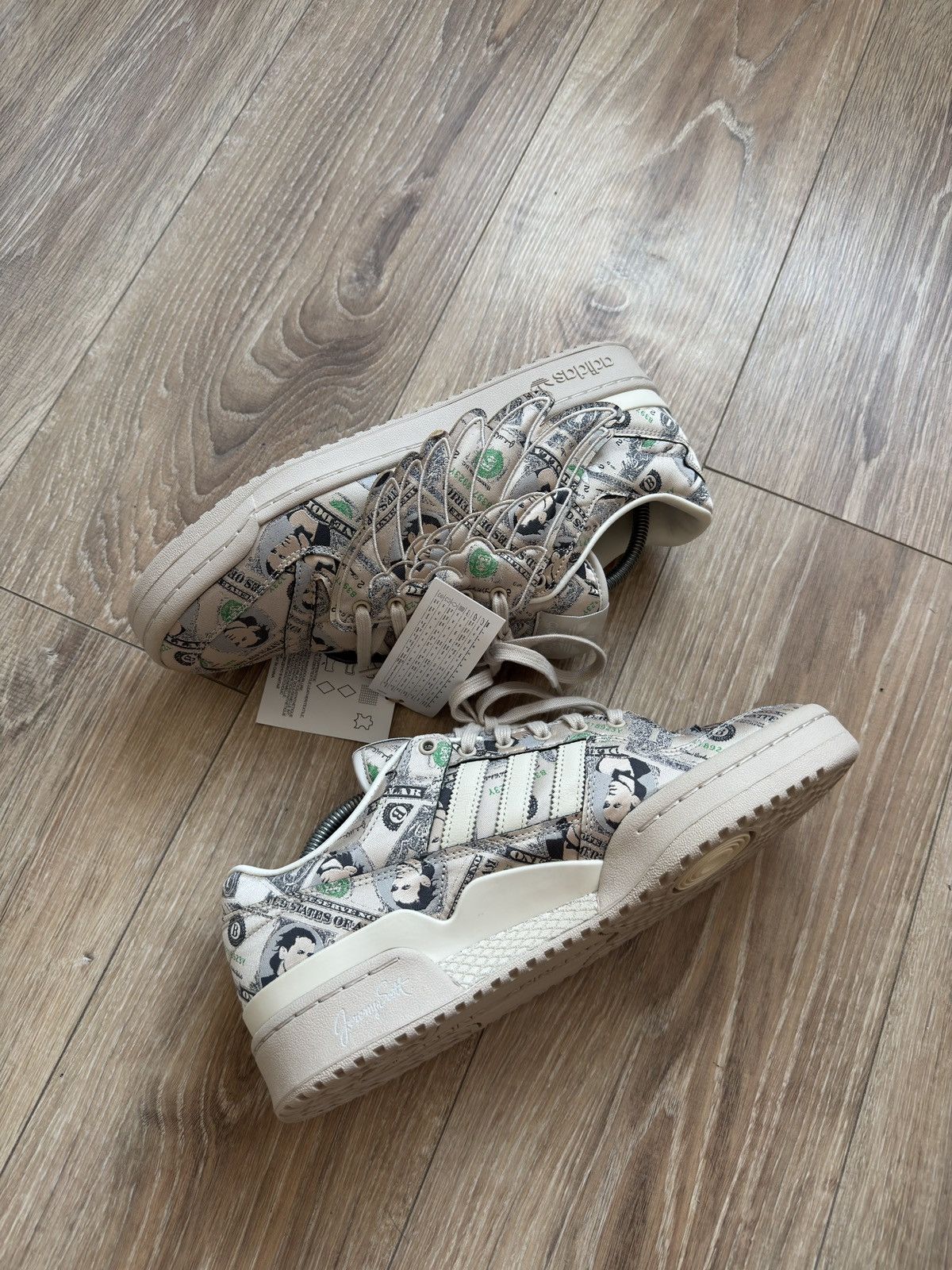 Adidas × Jeremy Scott Adidas x Jeremy Scott Forum Money Dollar Size US 12 / EU 45 - 4 Thumbnail