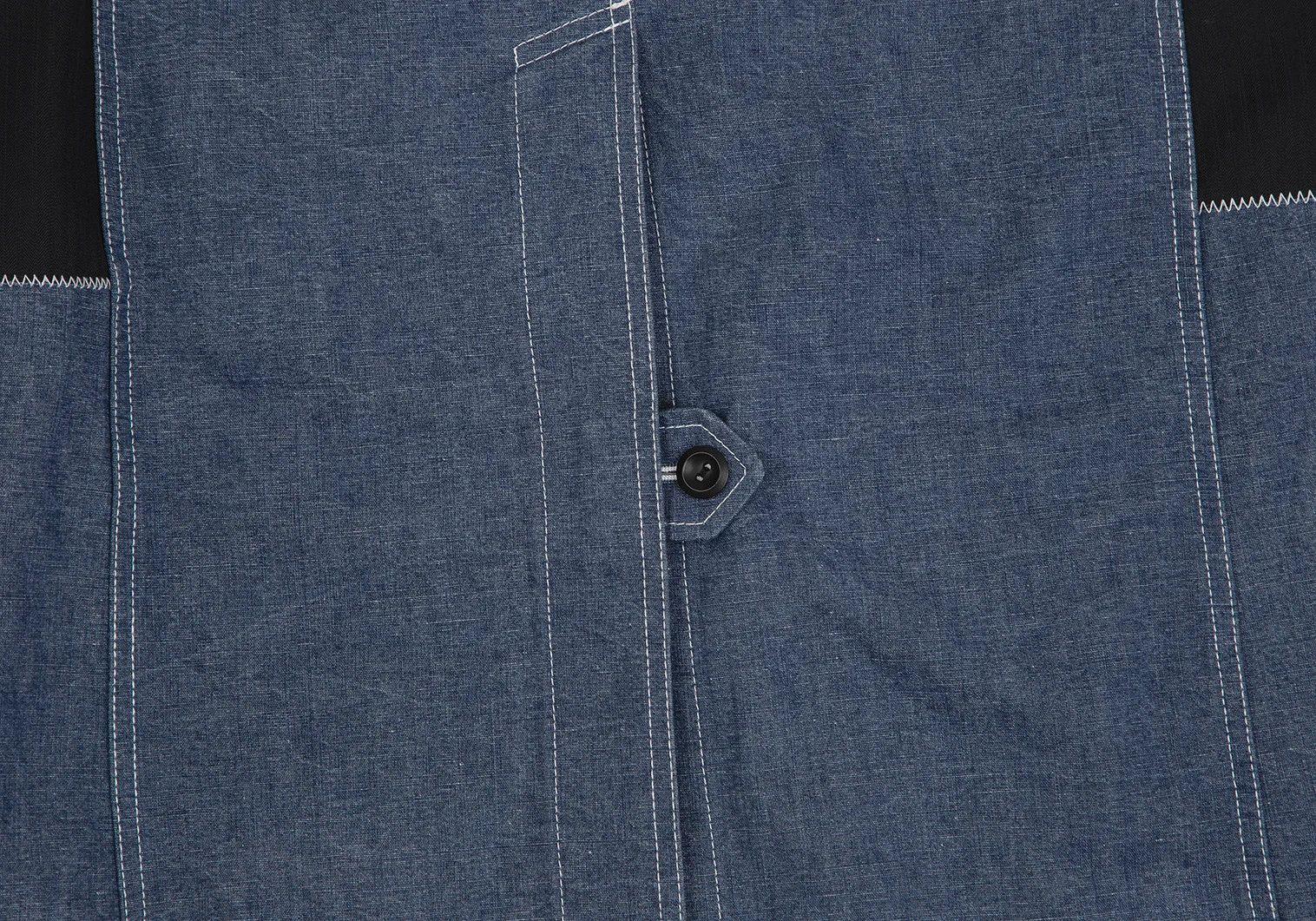 Junya Watanabe Cotton Linen Denim Coverall Coat in Navy Blue and Others Size US M / EU 48-50 / 2 - 15 Thumbnail