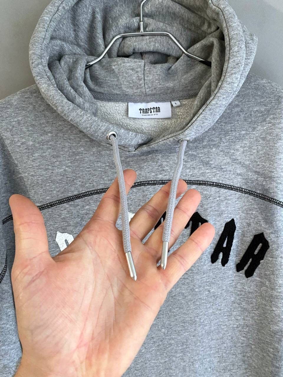 Trapstar London Trapstar It's a Secret Big Teddy Logo Men's Grey Hoodie, L Size US L / EU 52-54 / 3 - 11 Thumbnail