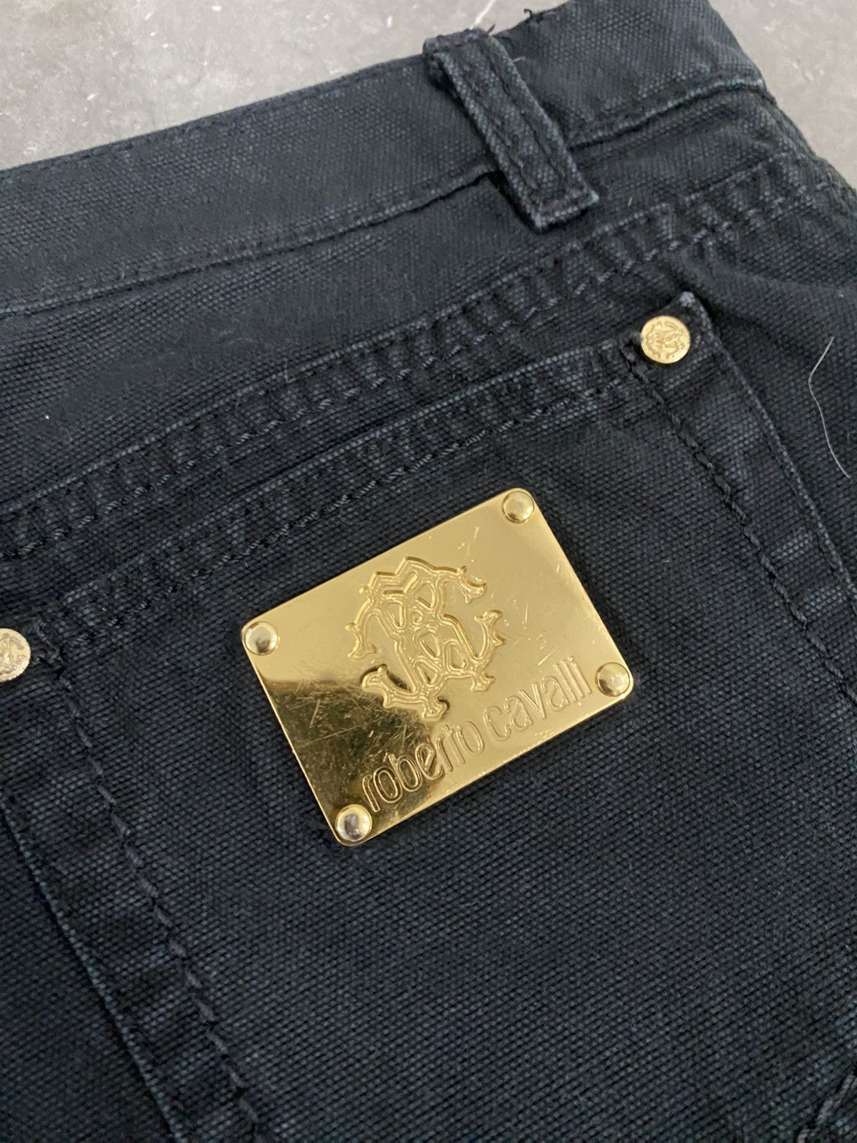 Roberto Cavalli Roberto Cavalli Black Denim Size 29" - 5 Thumbnail