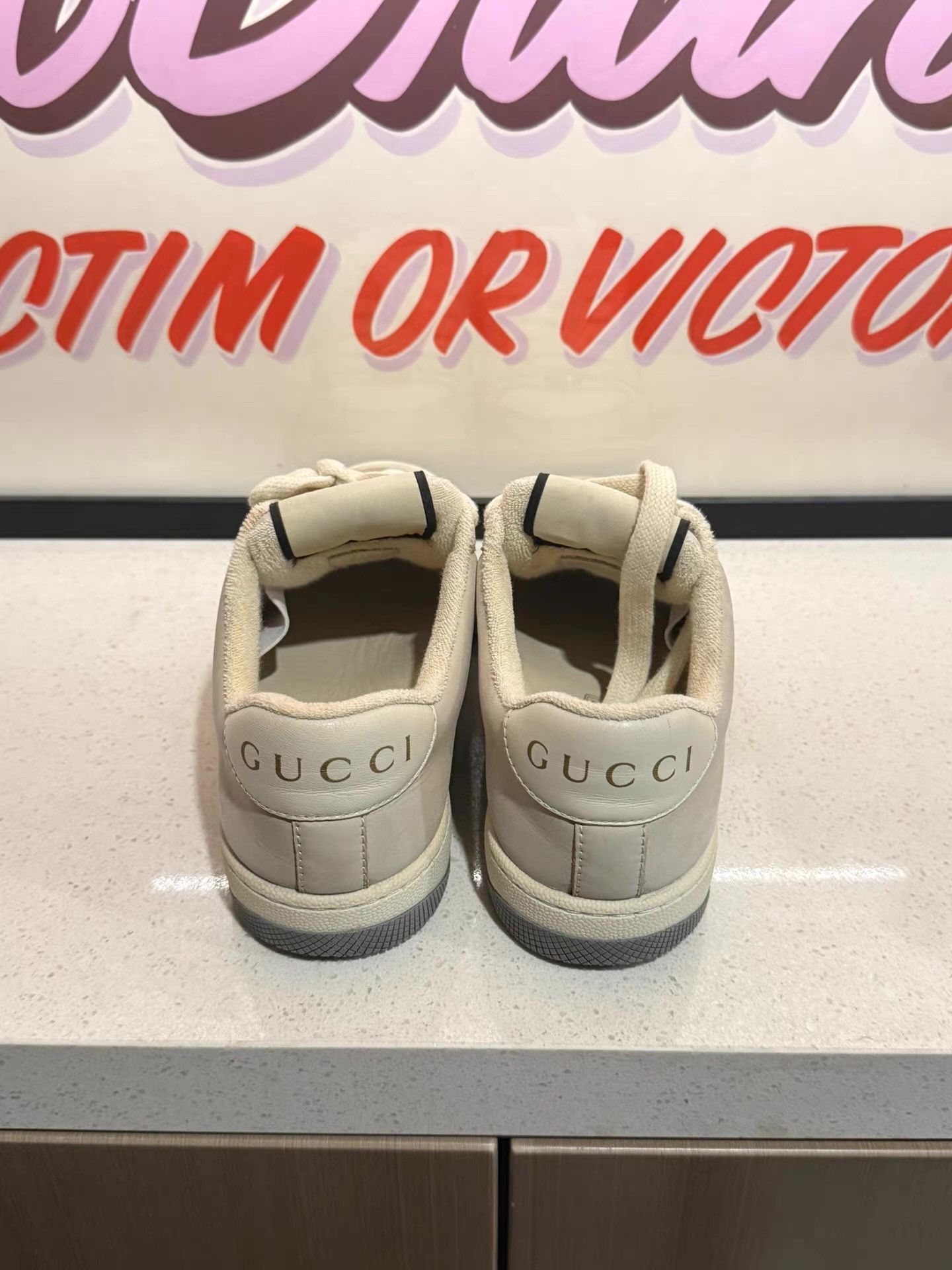 Gucci GUCCI Screener women’s vintage dirty sneakers Ｑ20 Size US 5.5 / IT 35.5 - 3 Thumbnail