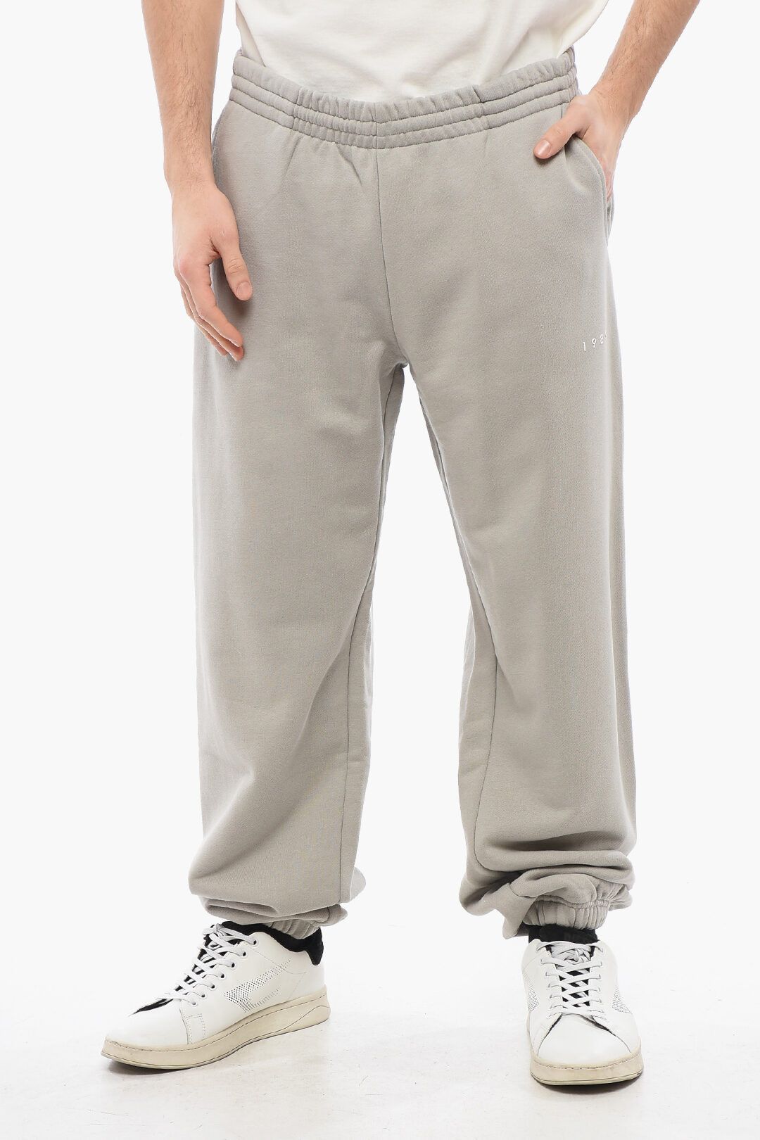 1989 STUDIO og1mm0725 Brushed Cotton Sweatpants & Joggers in Grey Size US 36 / EU 52 - 1 Thumbnail