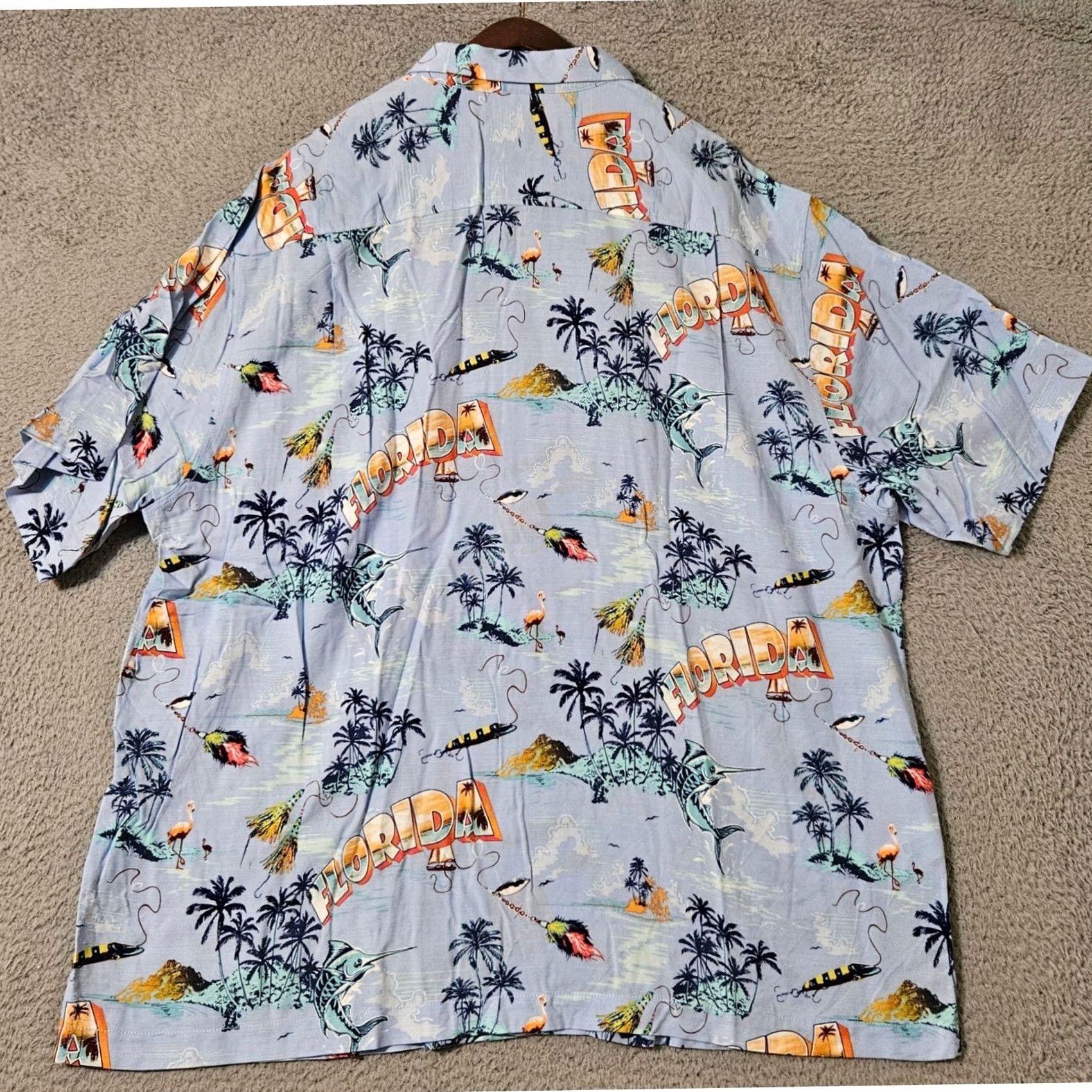 Tommy Bahama Tommy Bahama Shirt Mens XL Blue 1XL Big Veracruz Cay Viscose Florida Print Hawaiian Size US XL / EU 56 / 4 - 3 Thumbnail