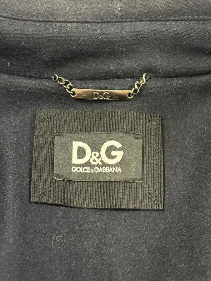 Dolce & Gabbana 2000s Dolce & Gabbana Black Peacoat Jacket Size US S / EU 44-46 / 1 - 8 Thumbnail