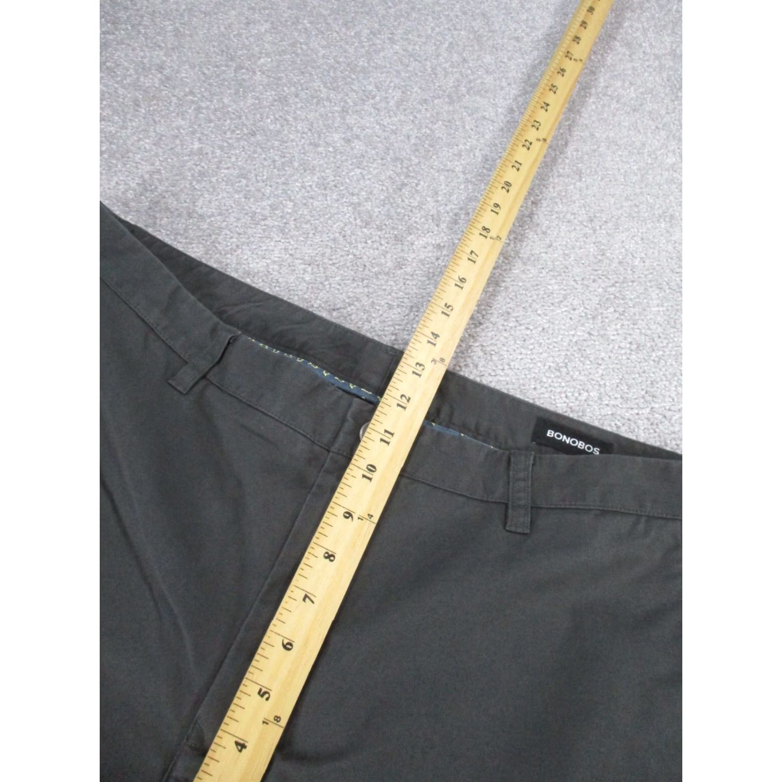 Bonobos Bonobos Athletic Chinos Pants Mens 40 Gray Cotton Twill Flat Front Zip 28 Inseam 40X28 Regular Size Broader City College Preppy Mens Size US 40 / EU 56 - 7 Thumbnail