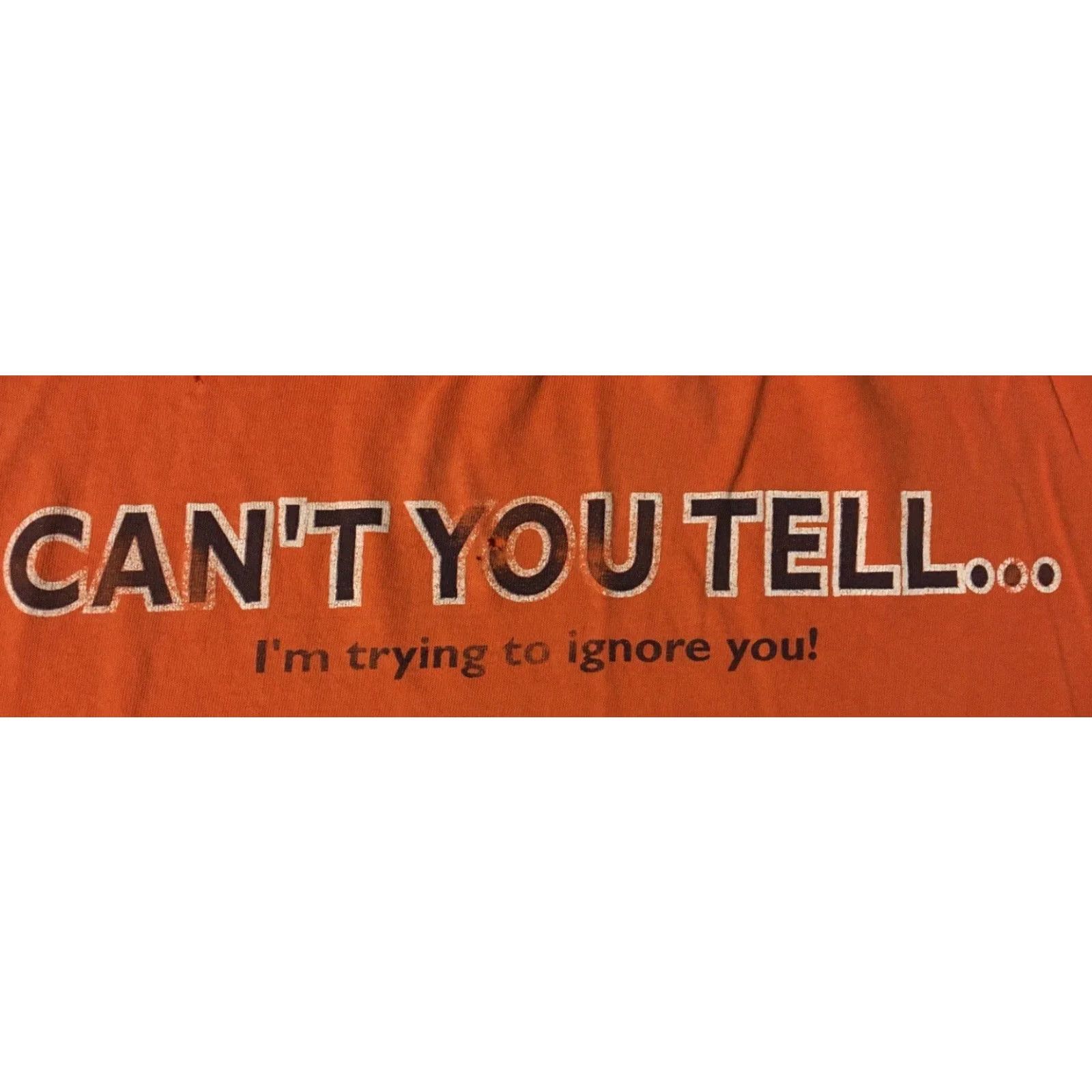 Thrasher VINTAGE I’m Trying To Ignore You Thrashed Faded Shirt XL Orange Mens T-Shirt 80s 90s Grunge Sarcasm Funny Saying Distressed Size US XL / EU 56 / 4 - 2 Thumbnail