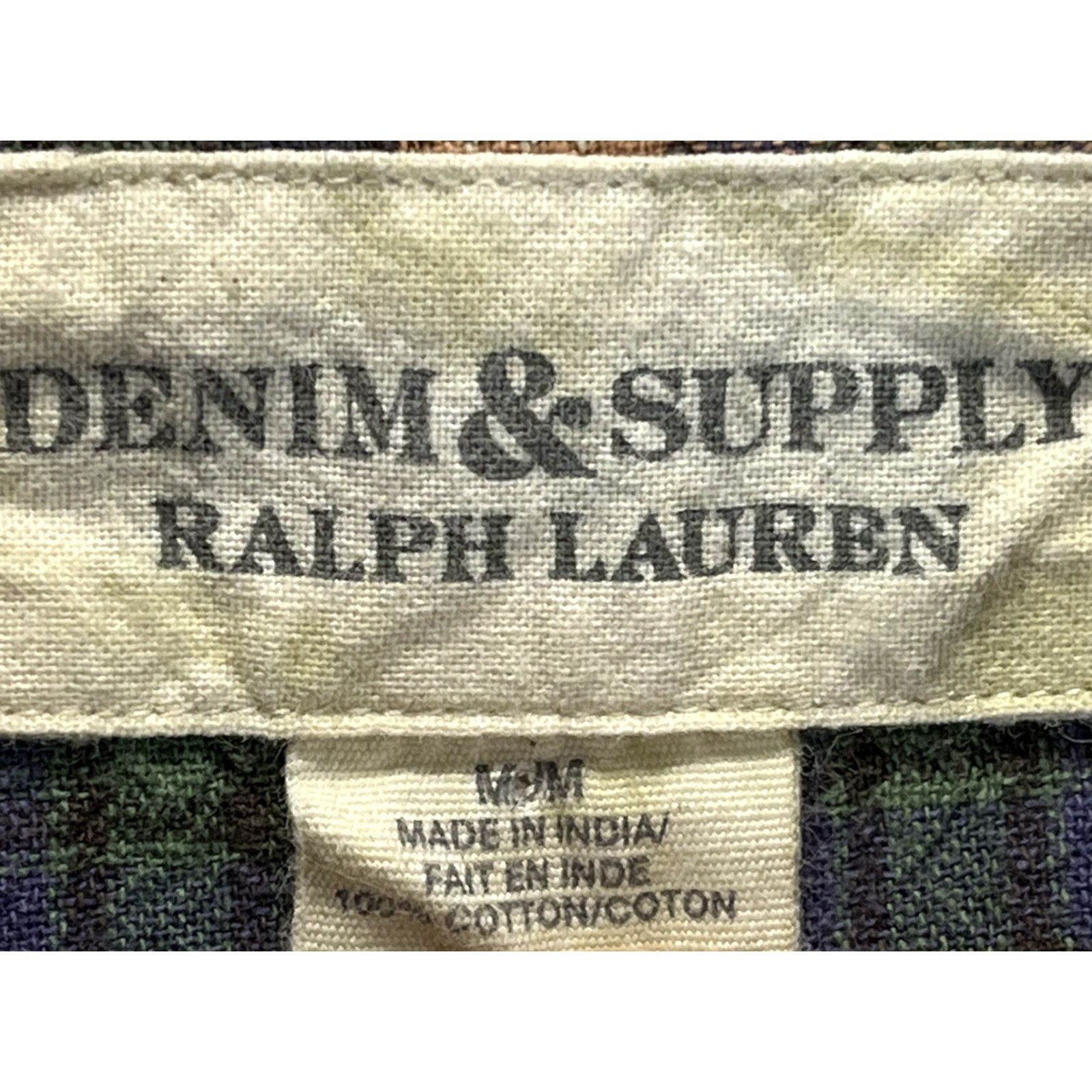 Ralph Lauren Ralph Lauren Denim and Supply Plaid Shirt Mens M GUC Pearl Snaps Western Multicolor Denim Button-Up Short Sleeve Snap Size US M / EU 48-50 / 2 - 5 Thumbnail