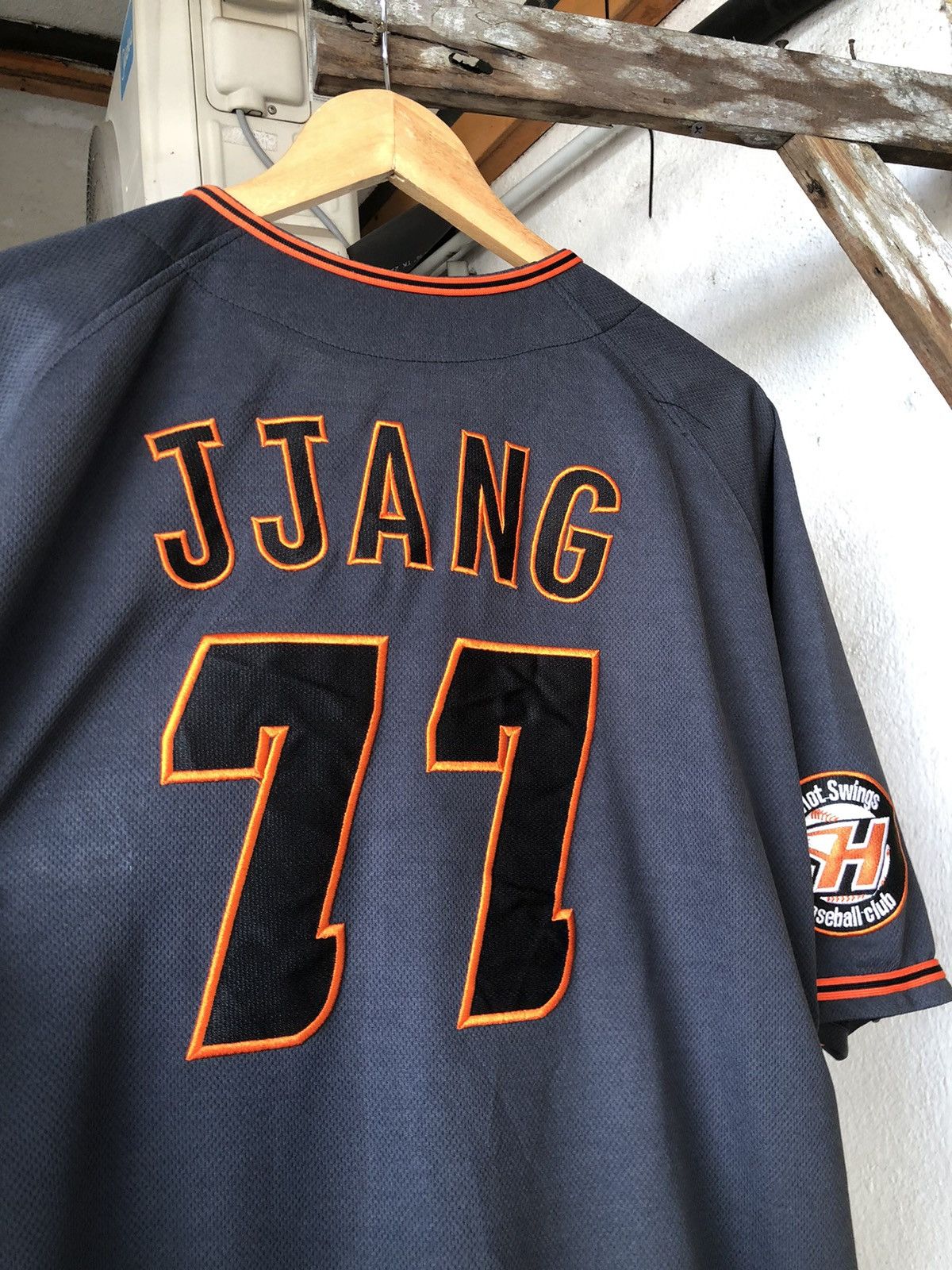 MLB Hot Swings Baseball Clup "JJANG" MLB Jersey HipHop Size US XXL / EU 58 / 5 - 11 Thumbnail