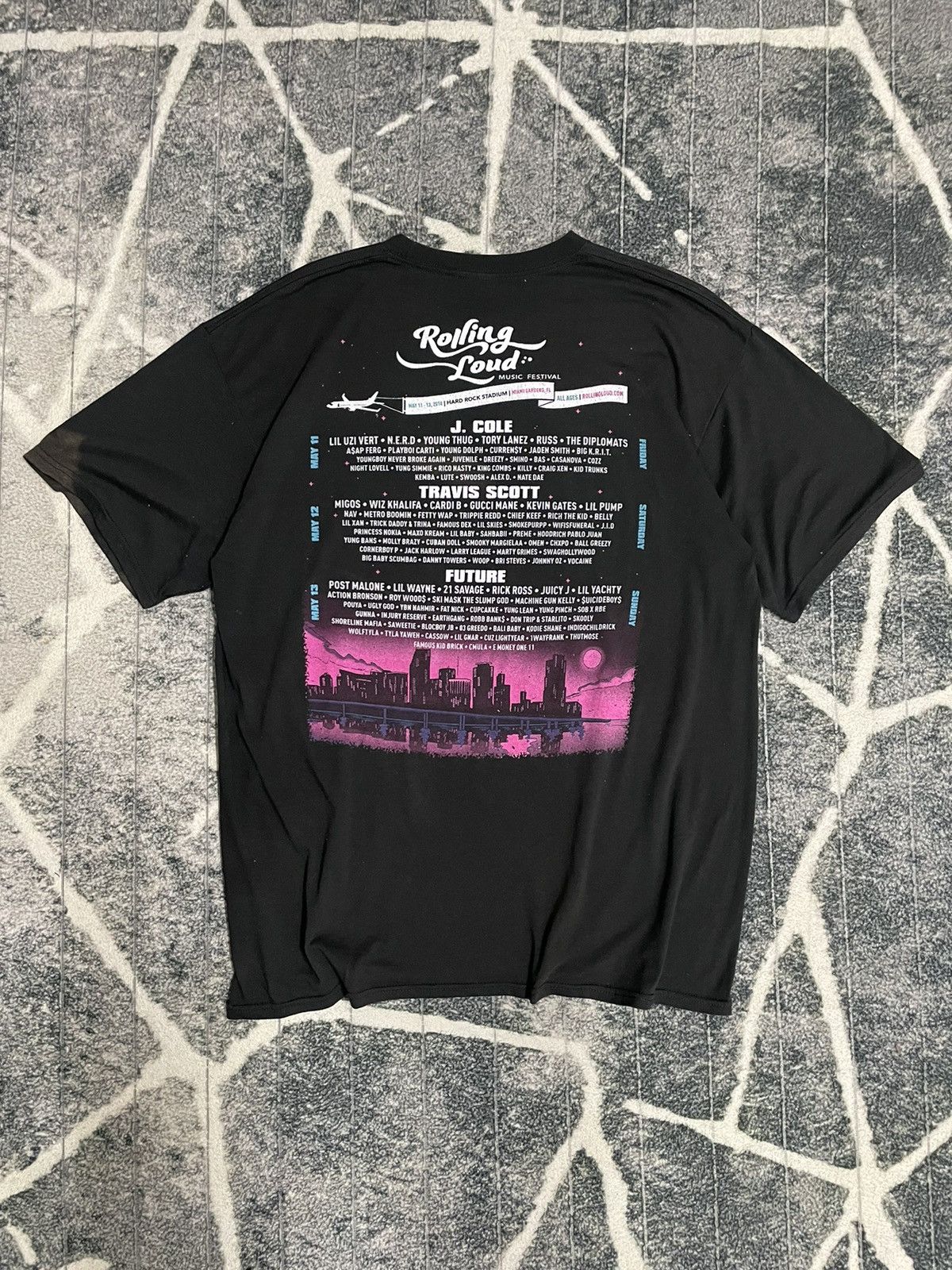 Rolling Loud × Travis Scott ROLLING LOUD TRAVIS SCOTT 2018 HARD ROCK STADIUM TEE Size US L / EU 52-54 / 3 - 5 Thumbnail