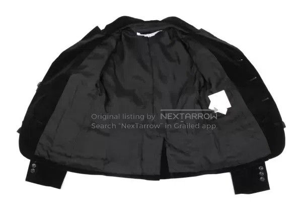 Comme des Garcons Comme des Garcons Black vintage lace velvet blazer top Size XS / US 0-2 / IT 36-38 - 7 Thumbnail