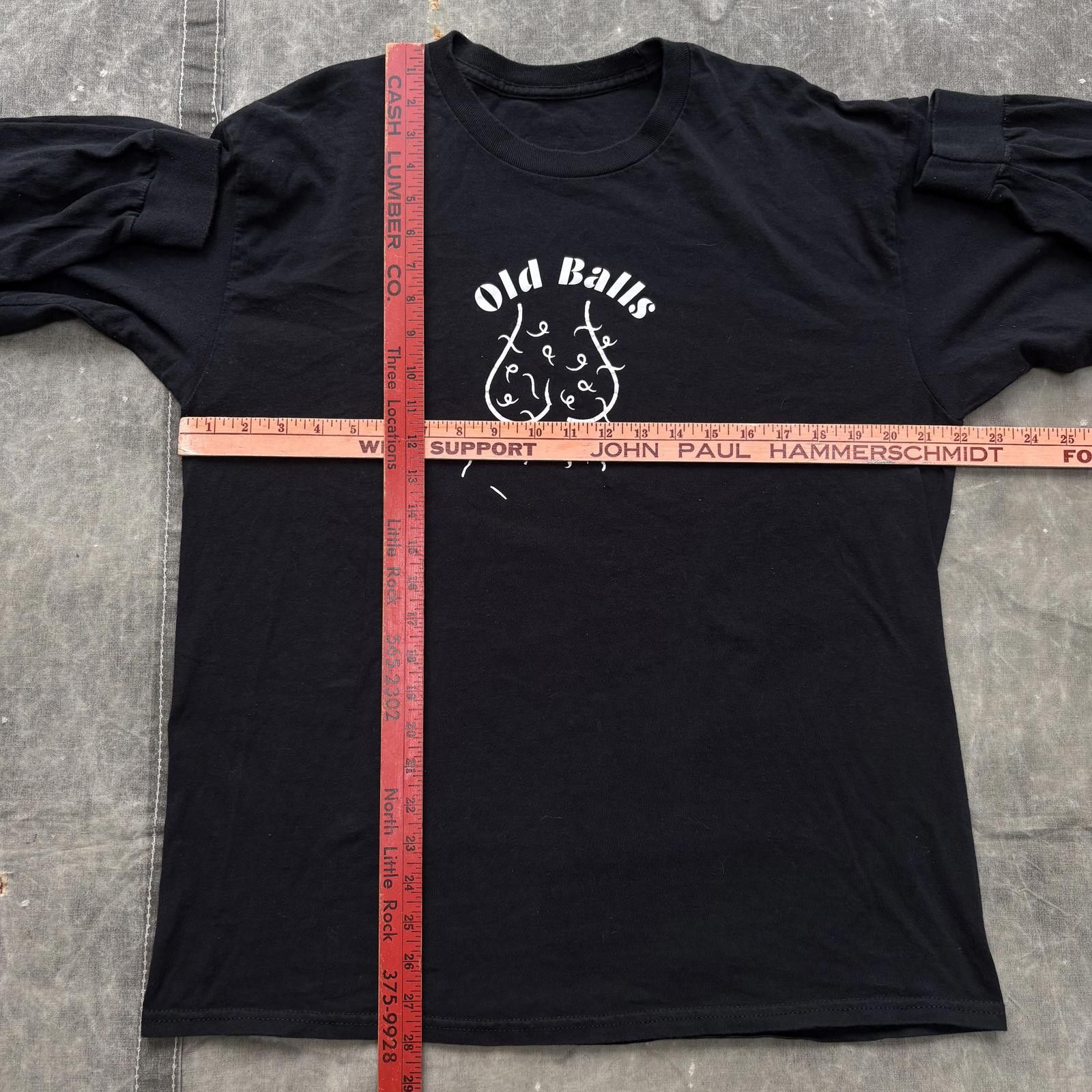 Vintage Vintage Y2K Old Balls Testicles Funny Sex Grunge Shirt Size US XL / EU 56 / 4 - 3 Thumbnail