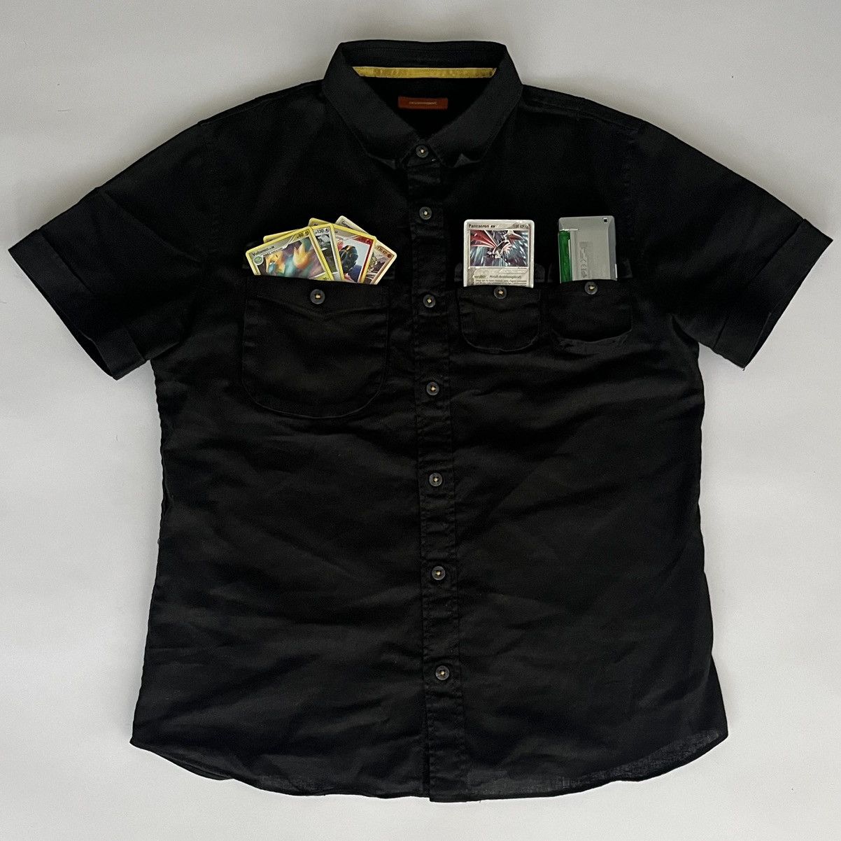 Japanese Brand 291295=Homme 2000s Cargo Button Up Shirt Size US M / EU 48-50 / 2 - 1 Thumbnail