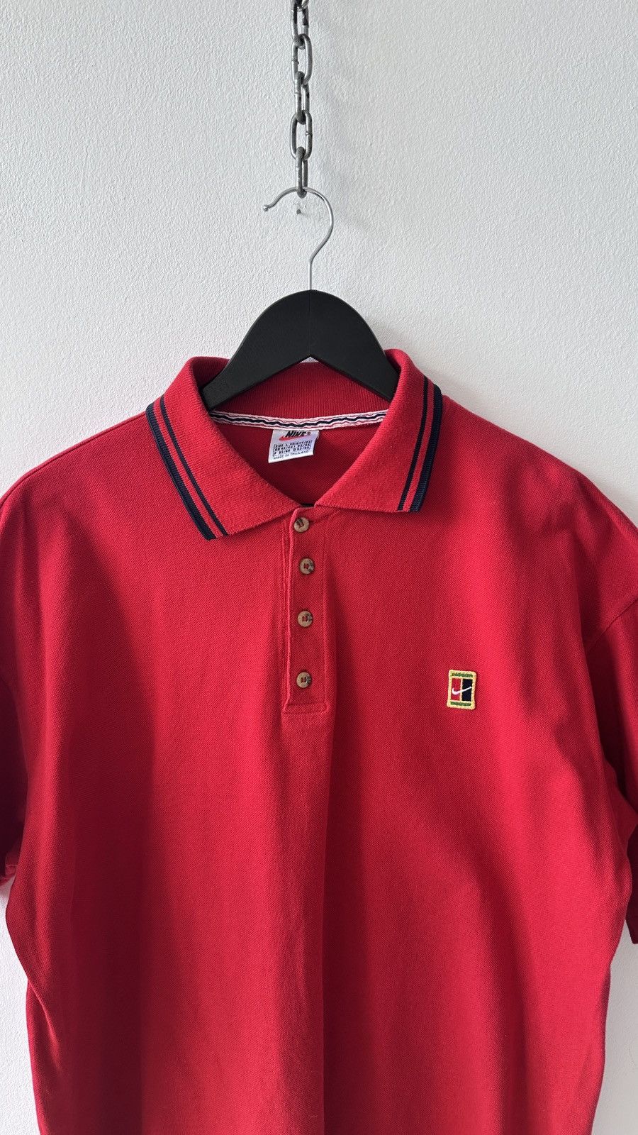 Nike Vintage Nike Challenge Court Polo Boxy Fit Streetwear 1990s Size US L / EU 52-54 / 3 - 4 Thumbnail