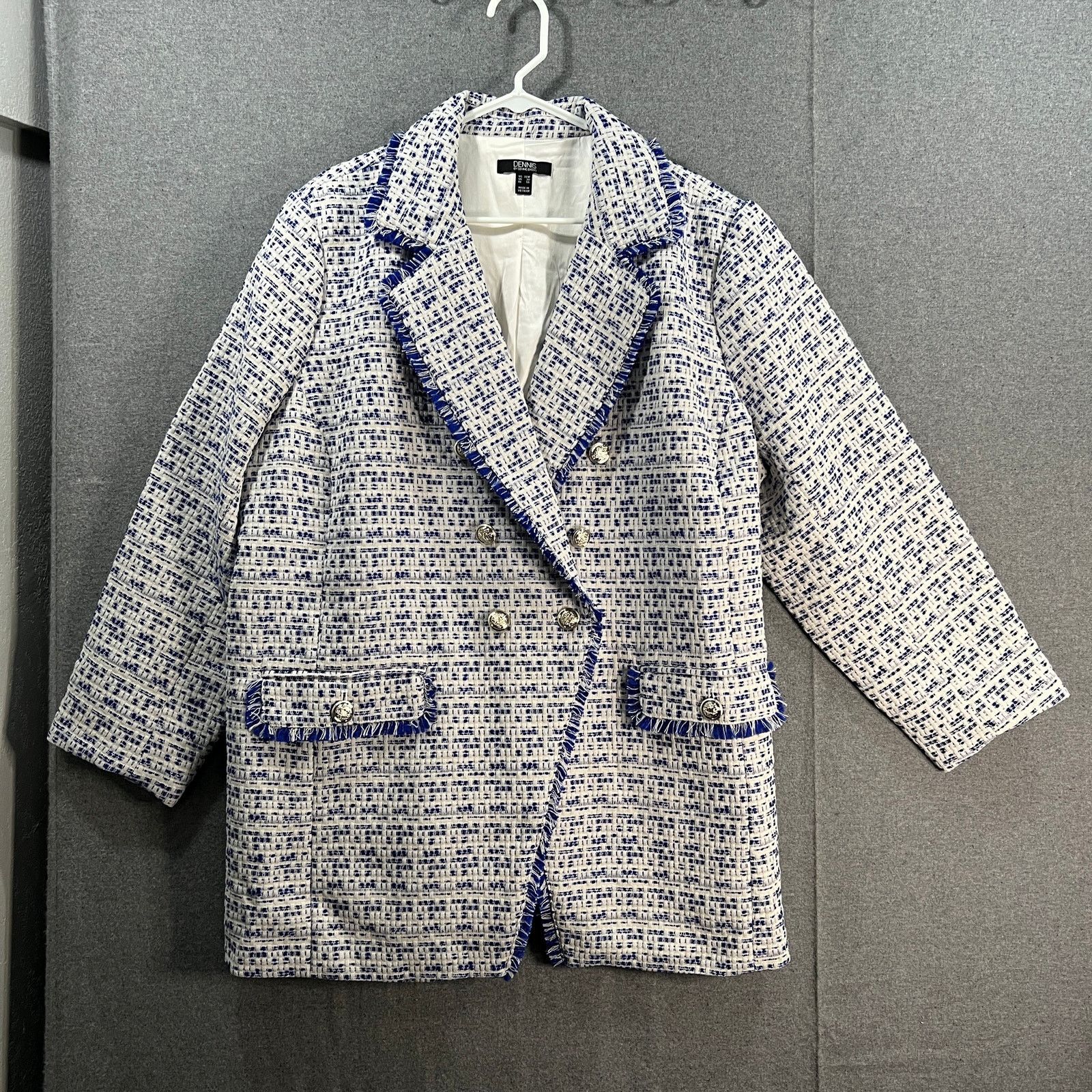 Other Dennis Basso Tweed Notched Lapel Jacket wit Size 4XL / US 24-26 - 1 Thumbnail