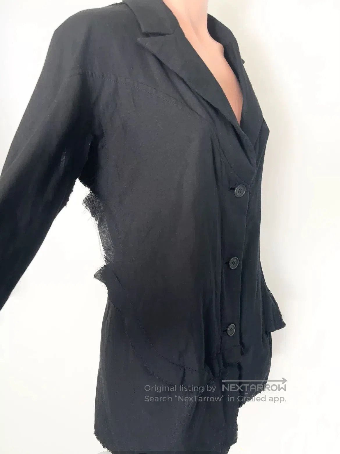 Yohji Yamamoto Yohji Yamamoto Distressed Opening Coat. Size US L / EU 52-54 / 3 - 2 Thumbnail