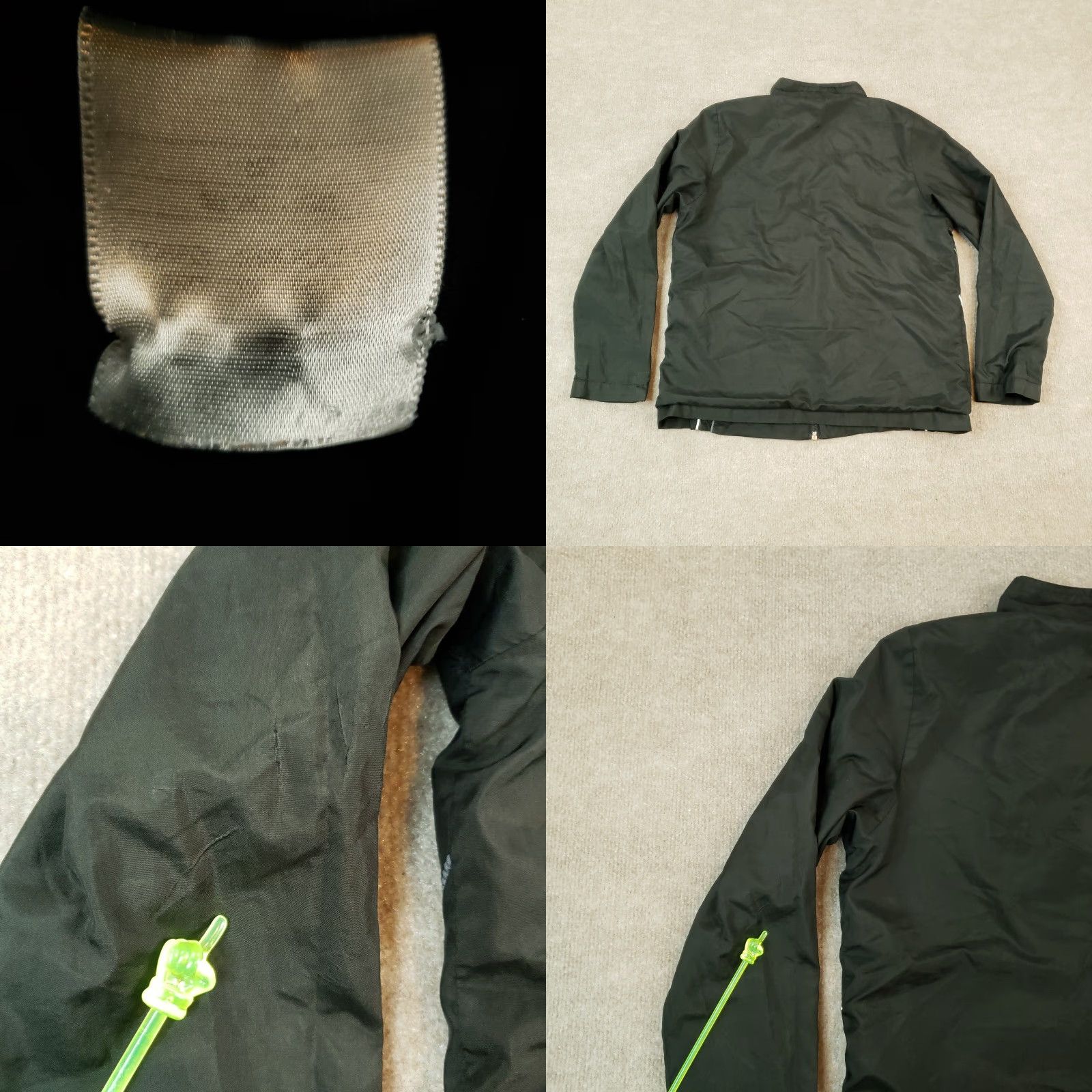 Nike VINTAGE Nike Windbreaker Jacket Womens Medium Black Lightweight Size M / US 6-8 / IT 42-44 - 8 Thumbnail