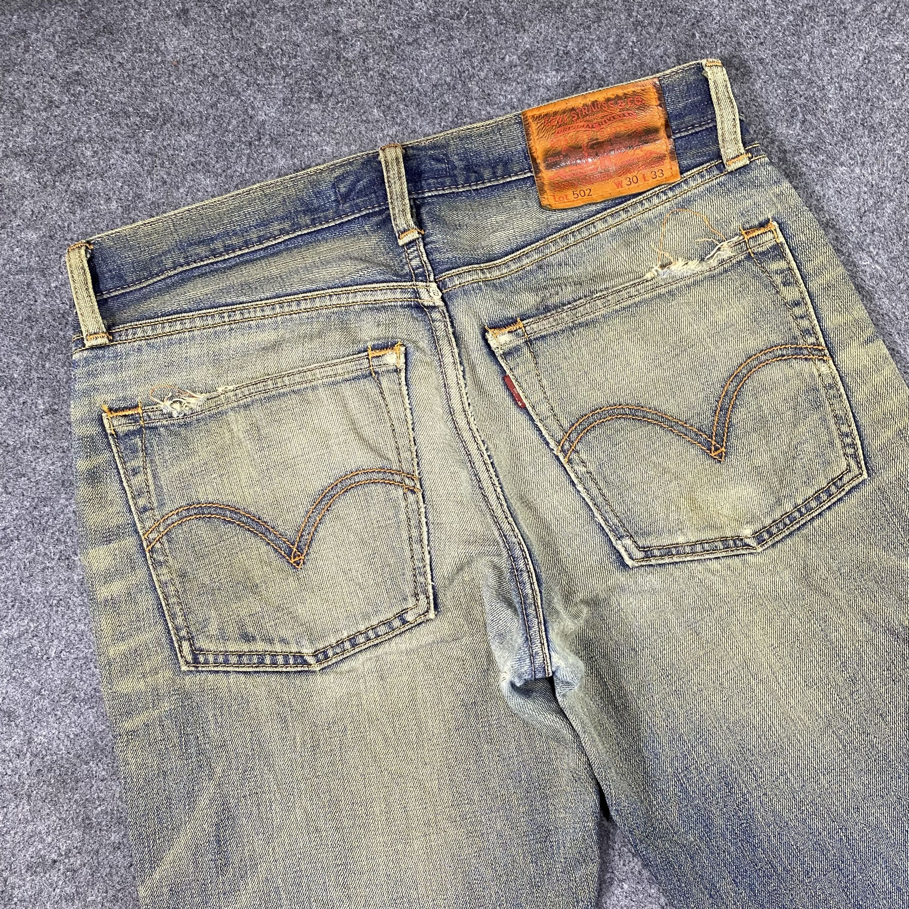 Jean × Levi's × Vintage Vintage Levi's 502 Distressed Rusty Wash Jeans-J1166 Size US 32 / EU 48 - 6 Thumbnail