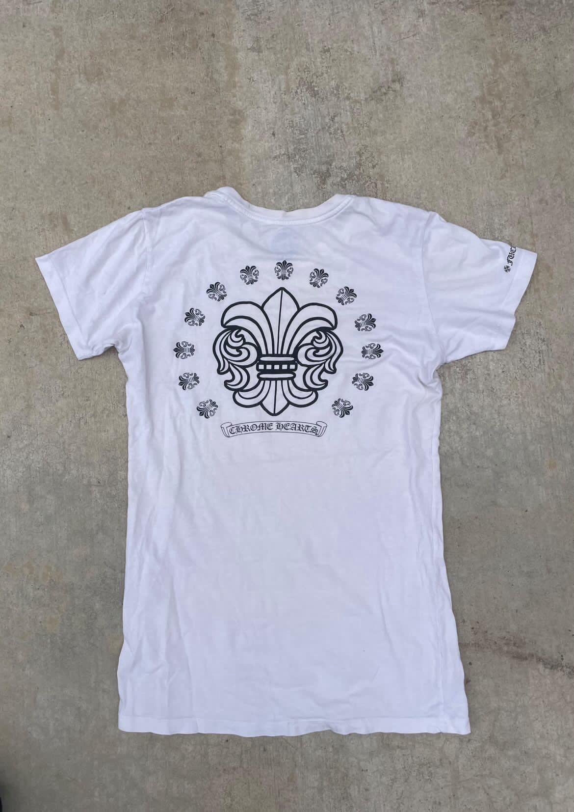 Chrome Hearts Vintage Chrome Hearts White Fleur T Shirt Size M / US 6-8 / IT 42-44 - 2 Thumbnail