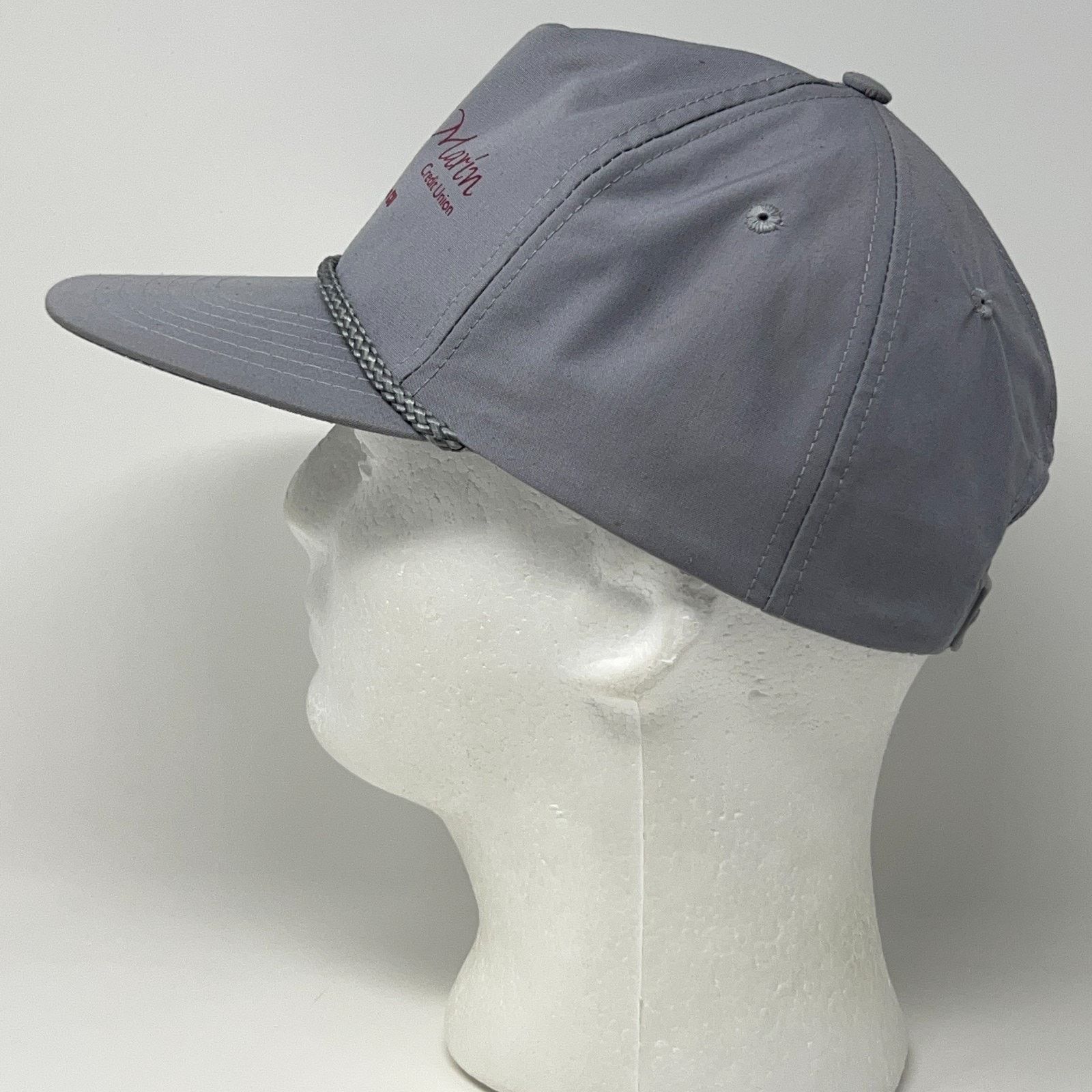 Vintage Vintage 90s Sonoma Marin Credit Union Hat Baseball Cap Gray Size ONE SIZE - 7 Thumbnail