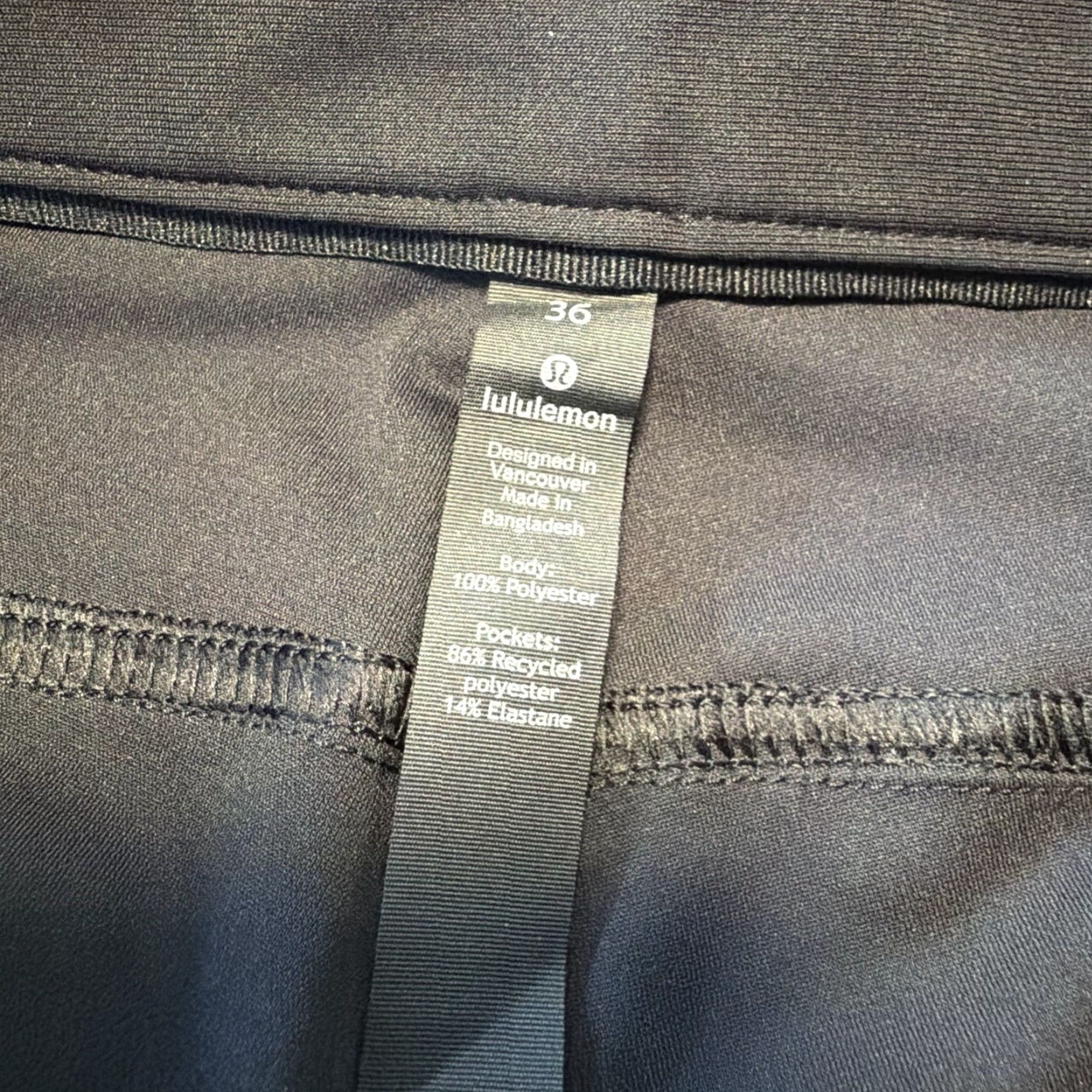 Lululemon Lululemon Men’s Pants Black Size 36x31 Stretch Zip Pocket Size US 36 / EU 52 - 6 Thumbnail