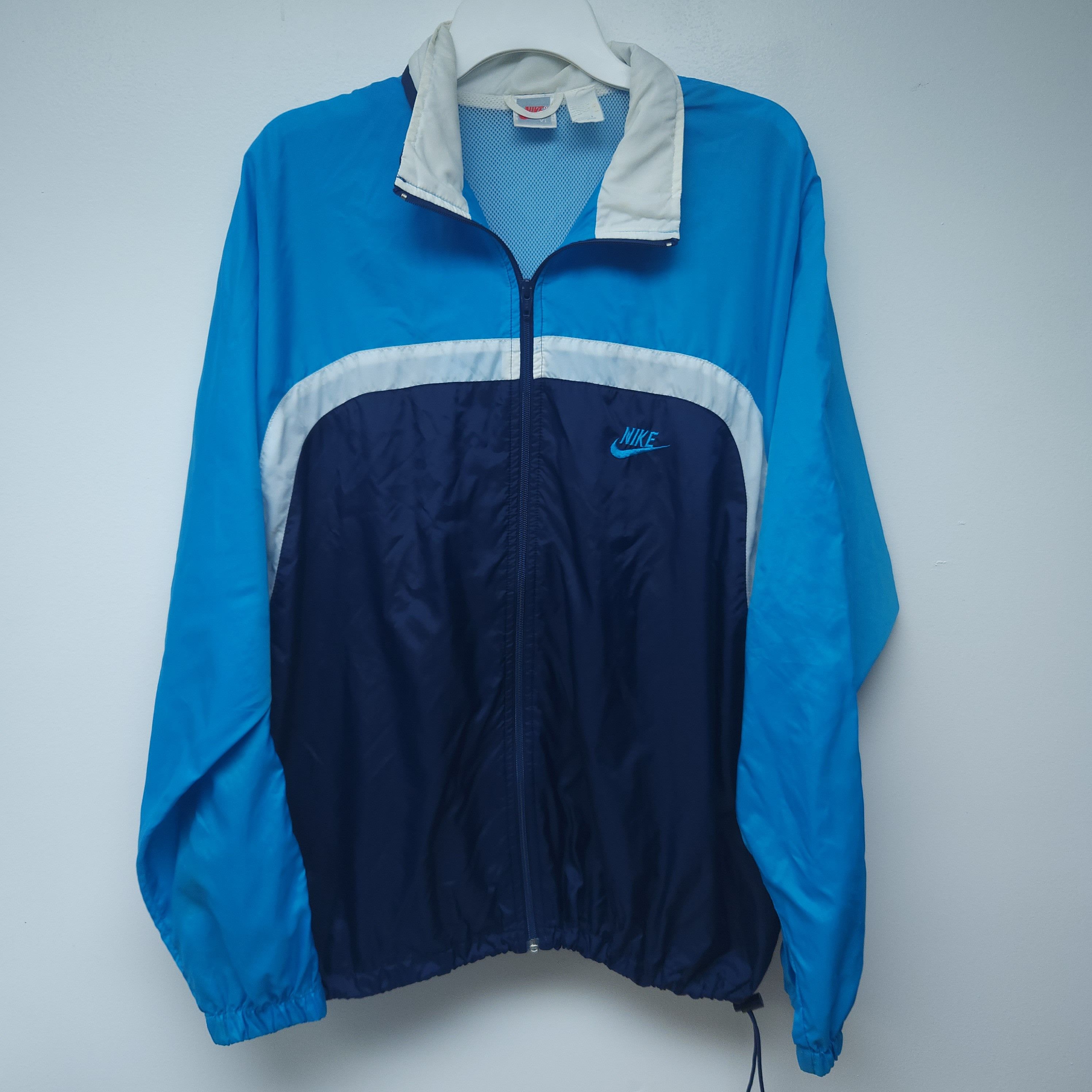 Nike × Vintage Vintage Nike Late 80s-Early 90s Windbreaker Gray Tag Size US XL / EU 56 / 4 - 1 Thumbnail