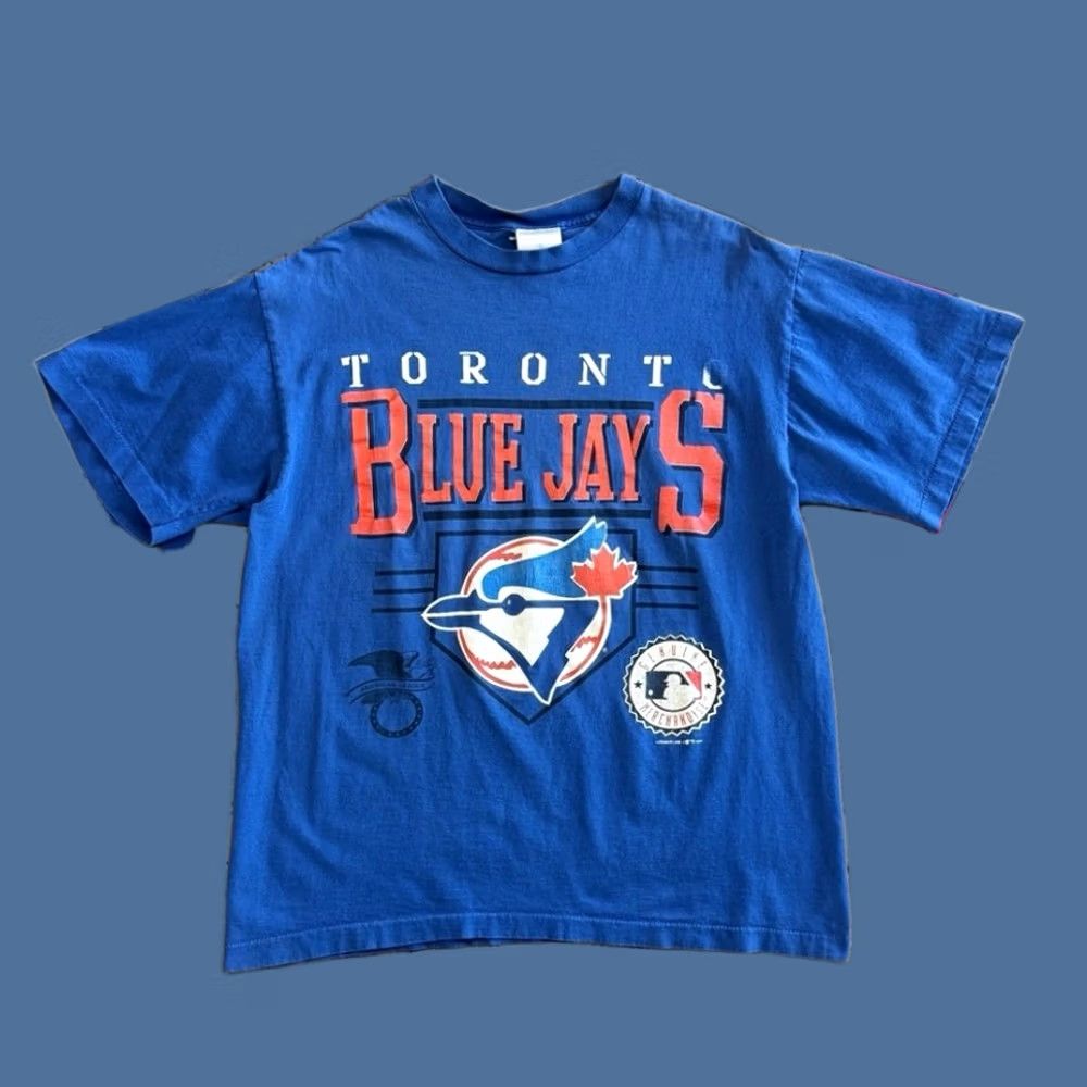 MLB VINTAGE 90s Toronto Blue Jays MLB Baseball T-Shirt Large Men Size US L / EU 52-54 / 3 - 1 Thumbnail