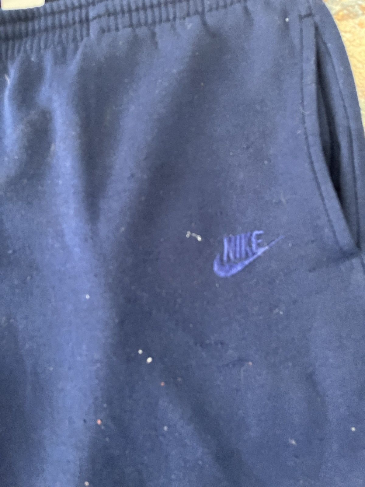 Nike × Vintage VTG 90s Nike jogger Sweatpants Blue Medium Size US 34 / EU 50 - 2 Thumbnail