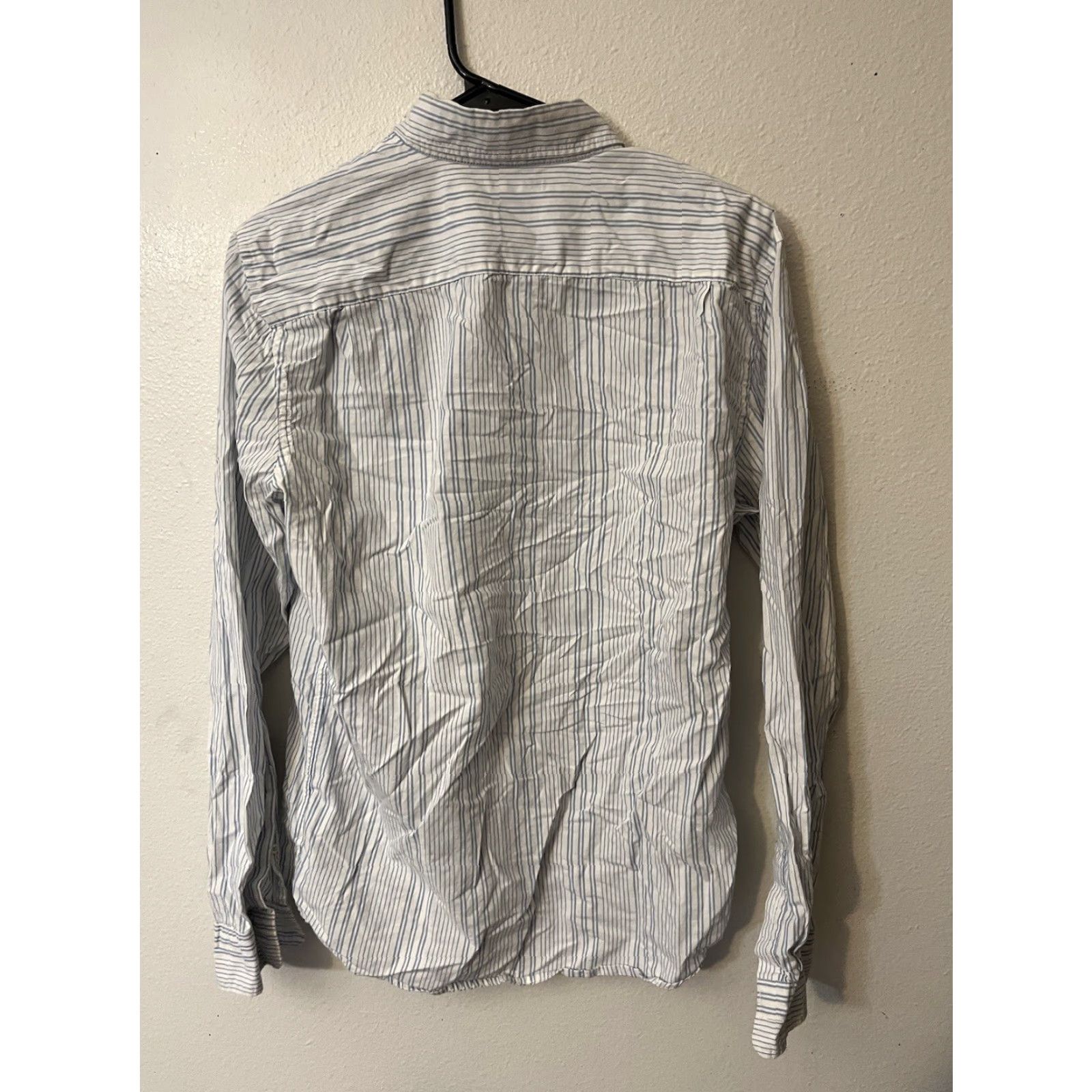 Gap Gap Button Up Shirt Mens M Blue White Striped Slim Fit Long Sleeve Shirt Size US M / EU 48-50 / 2 - 3 Thumbnail