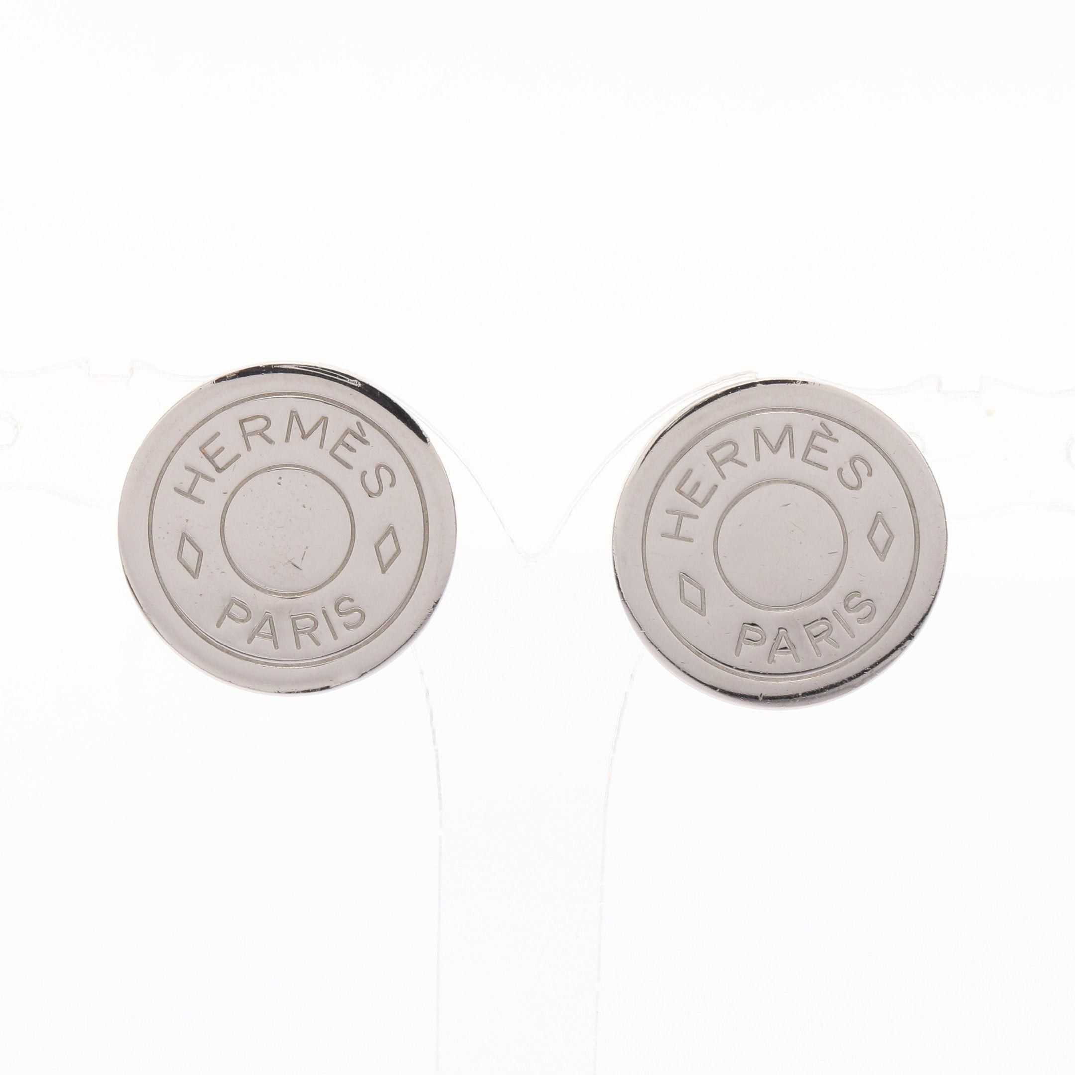 Hermes Hermes Serie Earrings Silver Size ONE SIZE - 1 Thumbnail