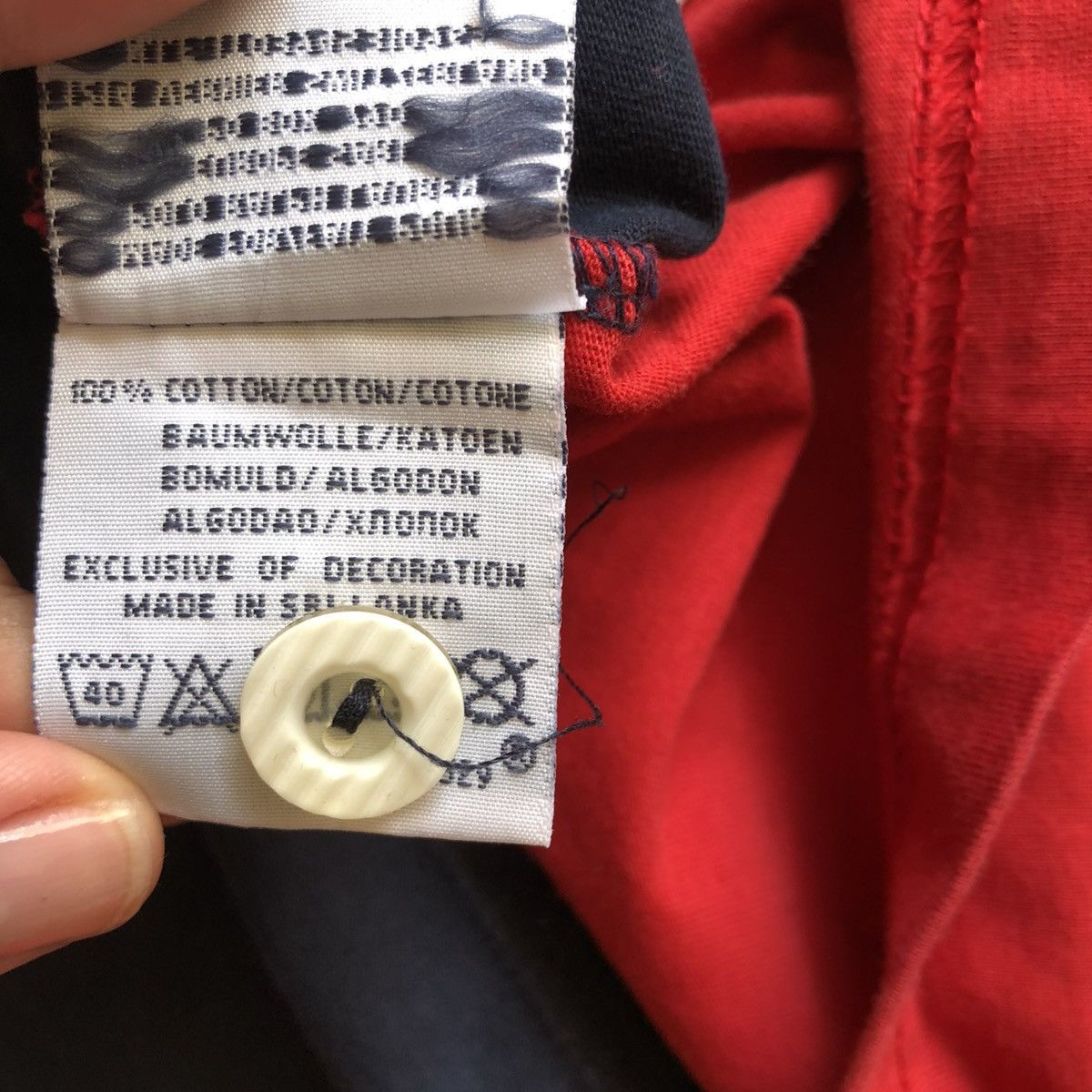 Polo Ralph Lauren Vintage Y2K Polo Ralph Lauren Big Pony Polo Shirt Navy Red Size US L / EU 52-54 / 3 - 7 Thumbnail