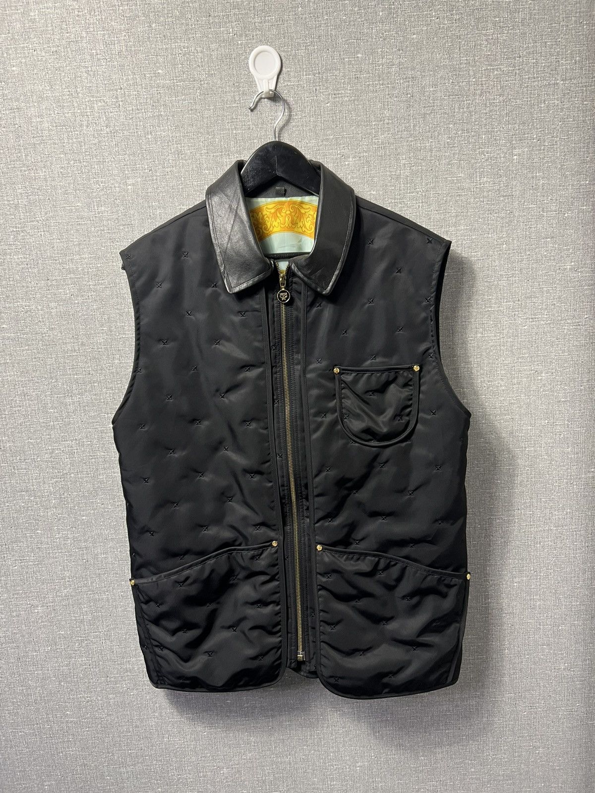Rare MCM Women’s Vest With Leather Collar Jacket