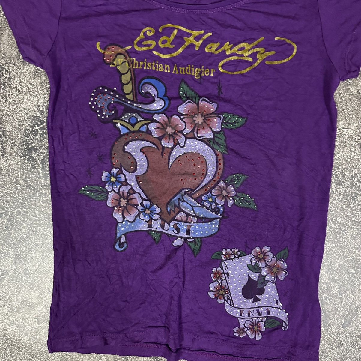 Ed Hardy Ed Hardy Slim Tee Size L / US 10 / IT 46 - 4 Thumbnail