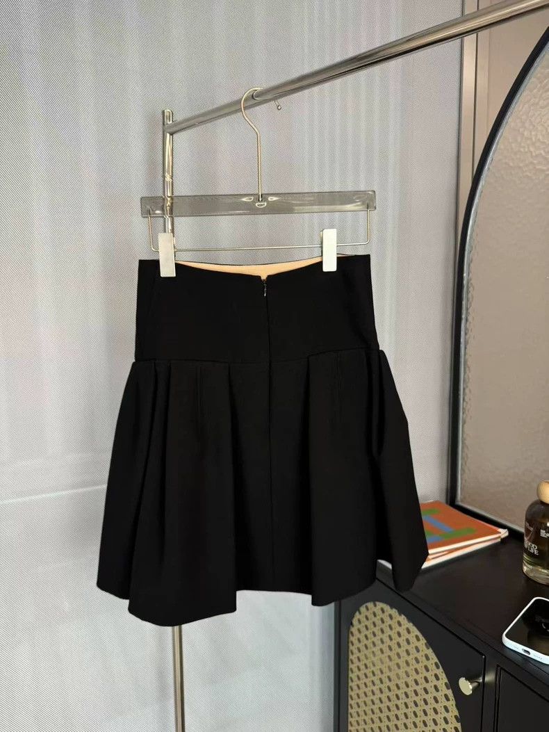 Dior Dior Black pleated skirt Size 24" / US 00 / IT 34 - 2 Thumbnail