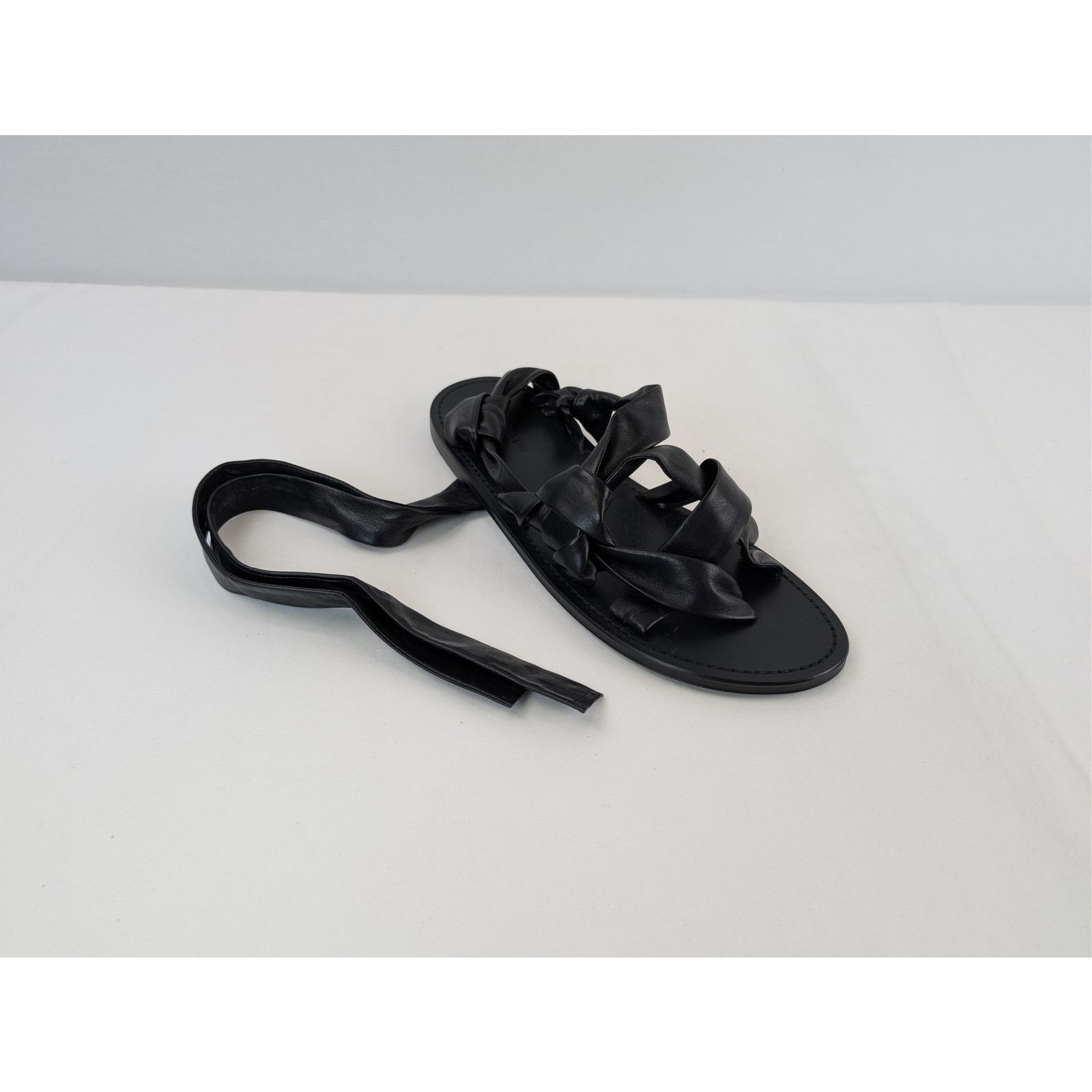 Saint Laurent Paris o1rshd1 Nolan Sandal in Nero Size US 12 / EU 45 - 1 Thumbnail