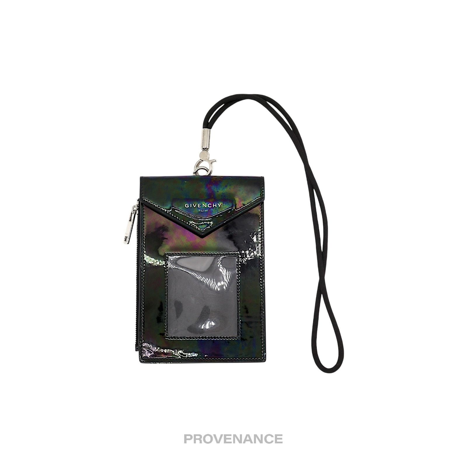 Givenchy 🔴 Givenchy Logo Neck Phone Lanyard Wallet - Iridescent Size ONE SIZE - 1 Thumbnail