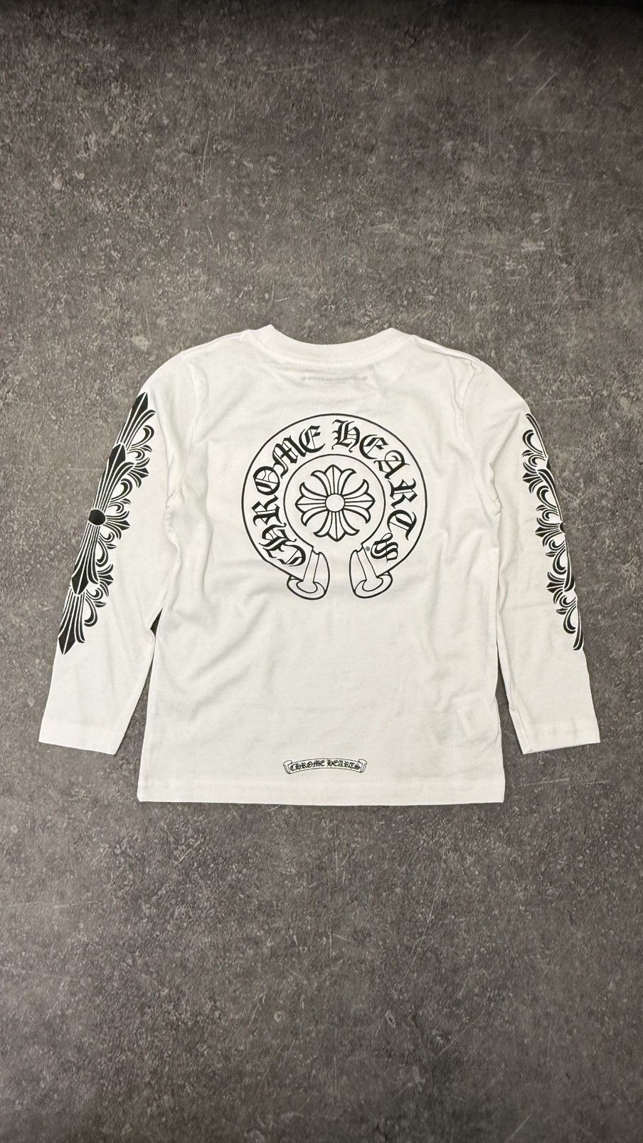 Chrome Hearts Chrome Hearts KIDS Horseshoe Floral Long Sleeve White Size US XXS / EU 40 - 1 Thumbnail