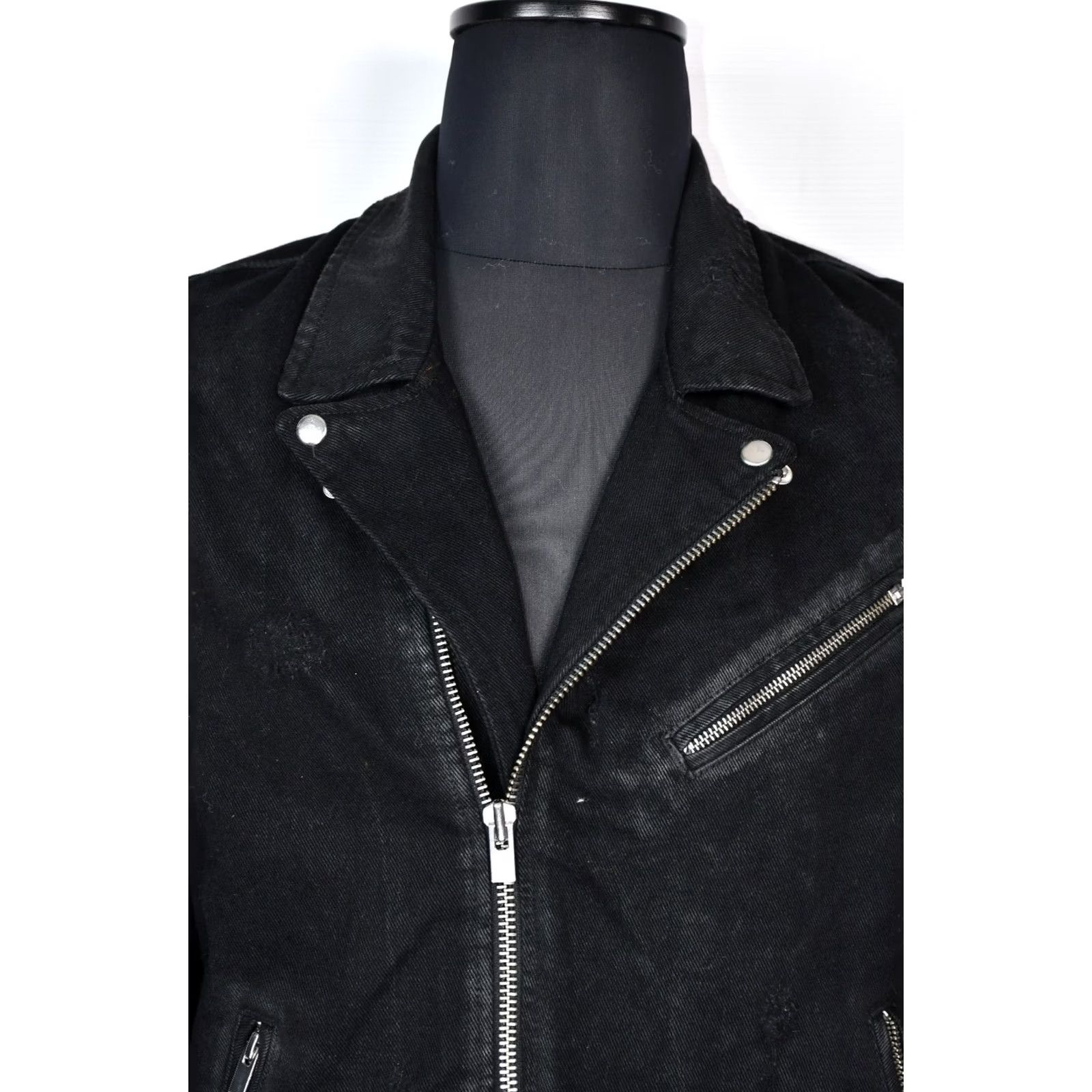 The Kooples The Kooples Jacket Biker Cotton Black L Mens Size US 33 - 5 Thumbnail