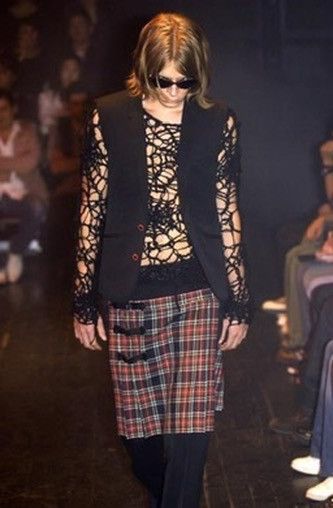 Number (N)ine SS05 Number (N)ine ‘Nightcrawler’ Spiderweb Black Wool Knit Sweater Size US M / EU 48-50 / 2 - 6 Thumbnail