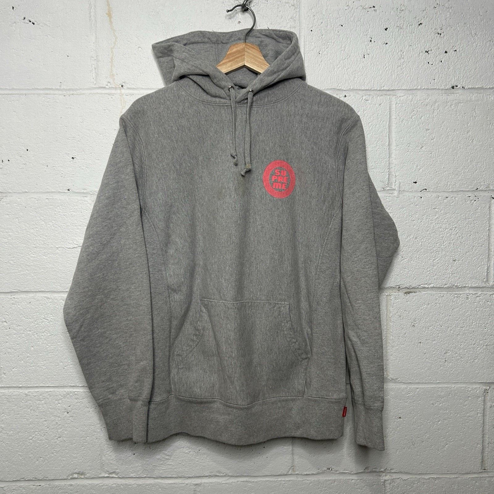 Supreme Supreme Disrupt Sweatshirt Hoodie “Grey Pink” SS15 Size US M / EU 48-50 / 2 - 1 Thumbnail