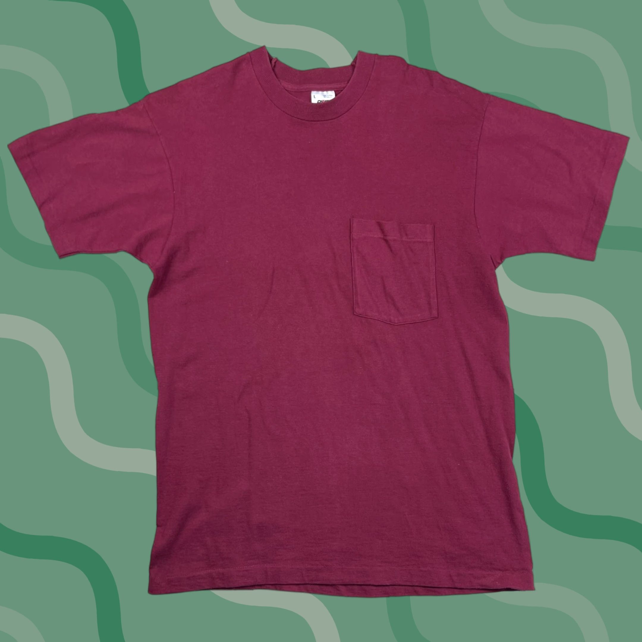 Vintage VINTAGE BVD T-Shirt Shirt Pocket 90s Adult Mens L Red Cotton Crew Neck Short Sleeve Tee Mens Ter USA 90s Size US L / EU 52-54 / 3 - 1 Thumbnail