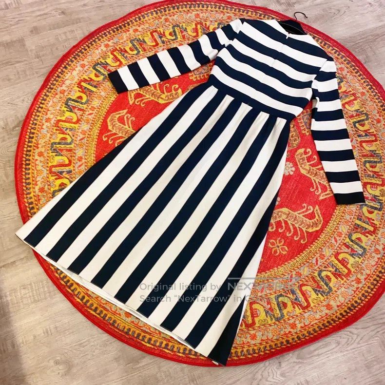 Valentino Valentino Black and white striped dress Size S / US 4 / IT 40 - 6 Thumbnail